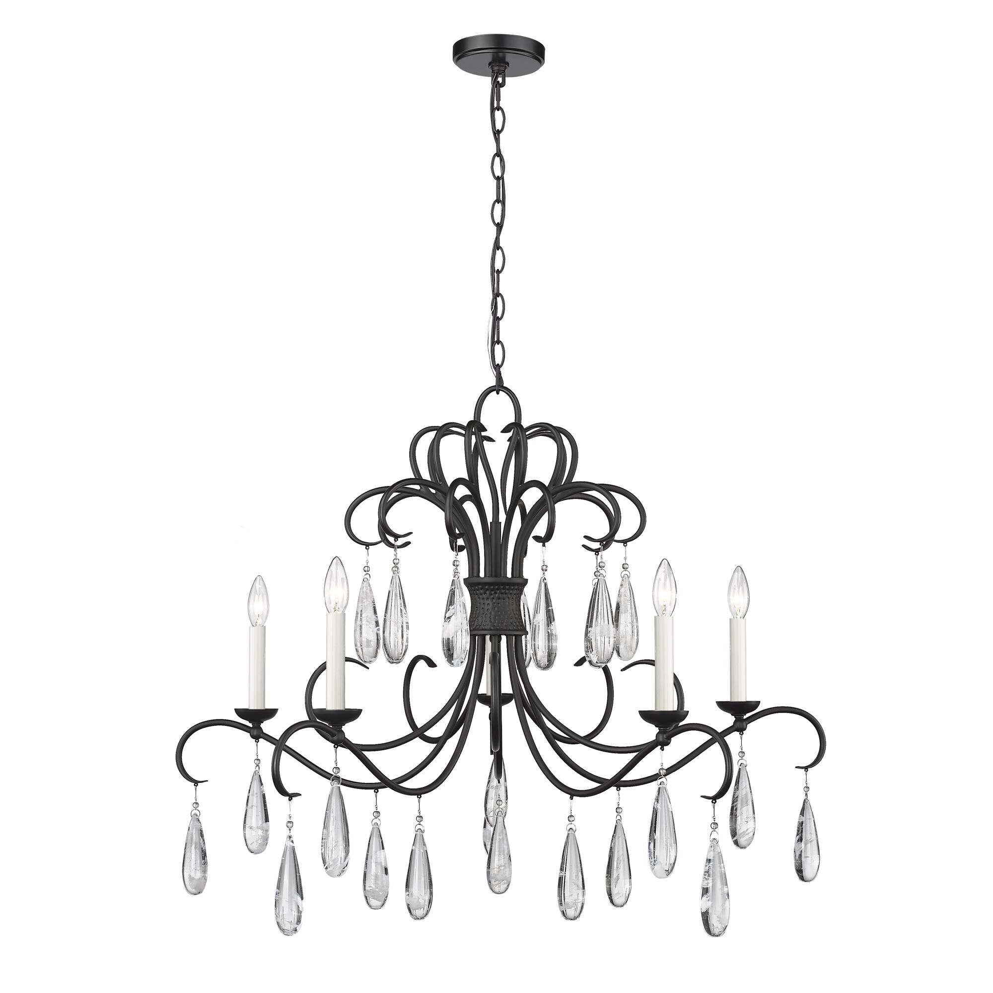Amara 38 Inch 5 Light Chandelier by Z-Lite