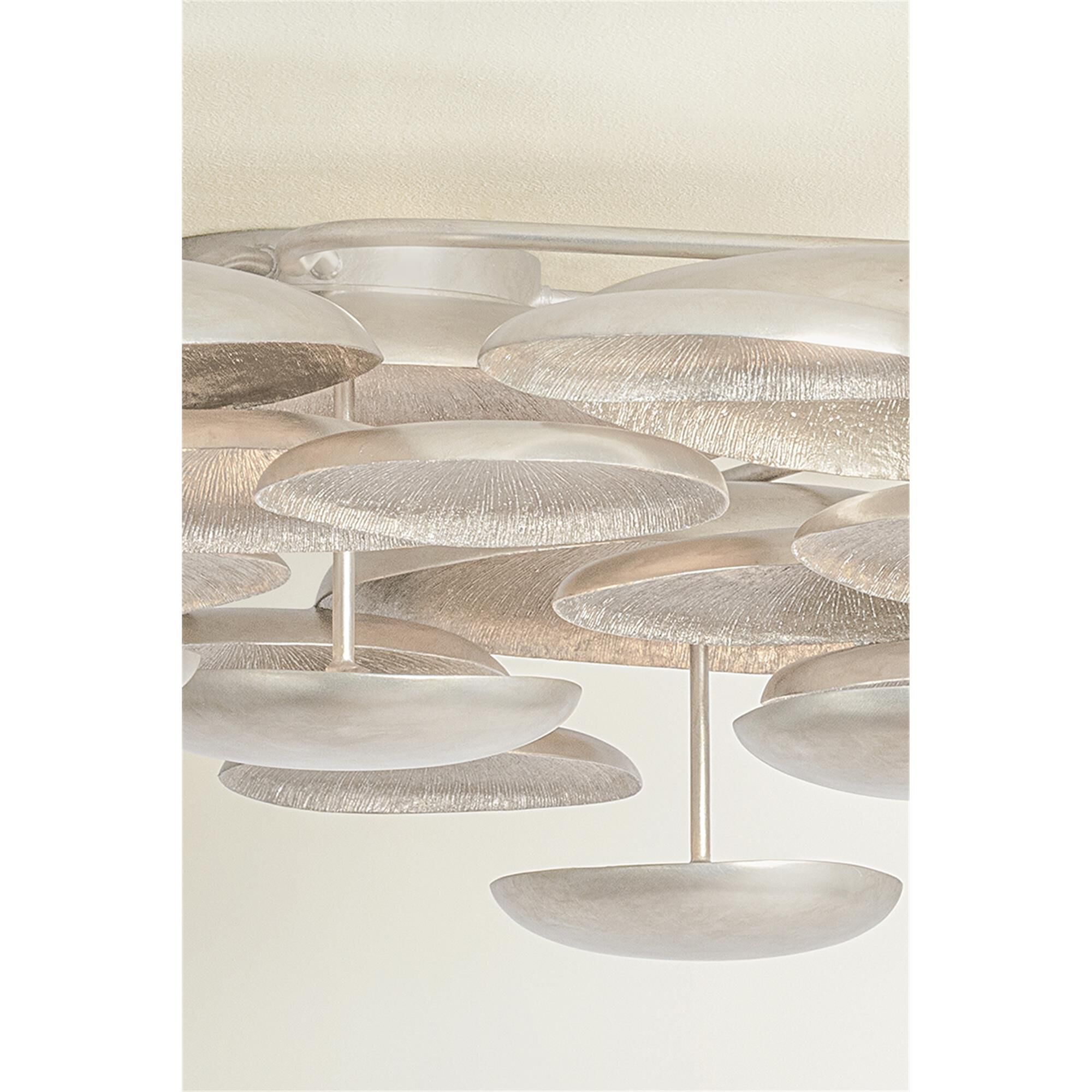 Shown in Textured Warm Silver Leaf finish