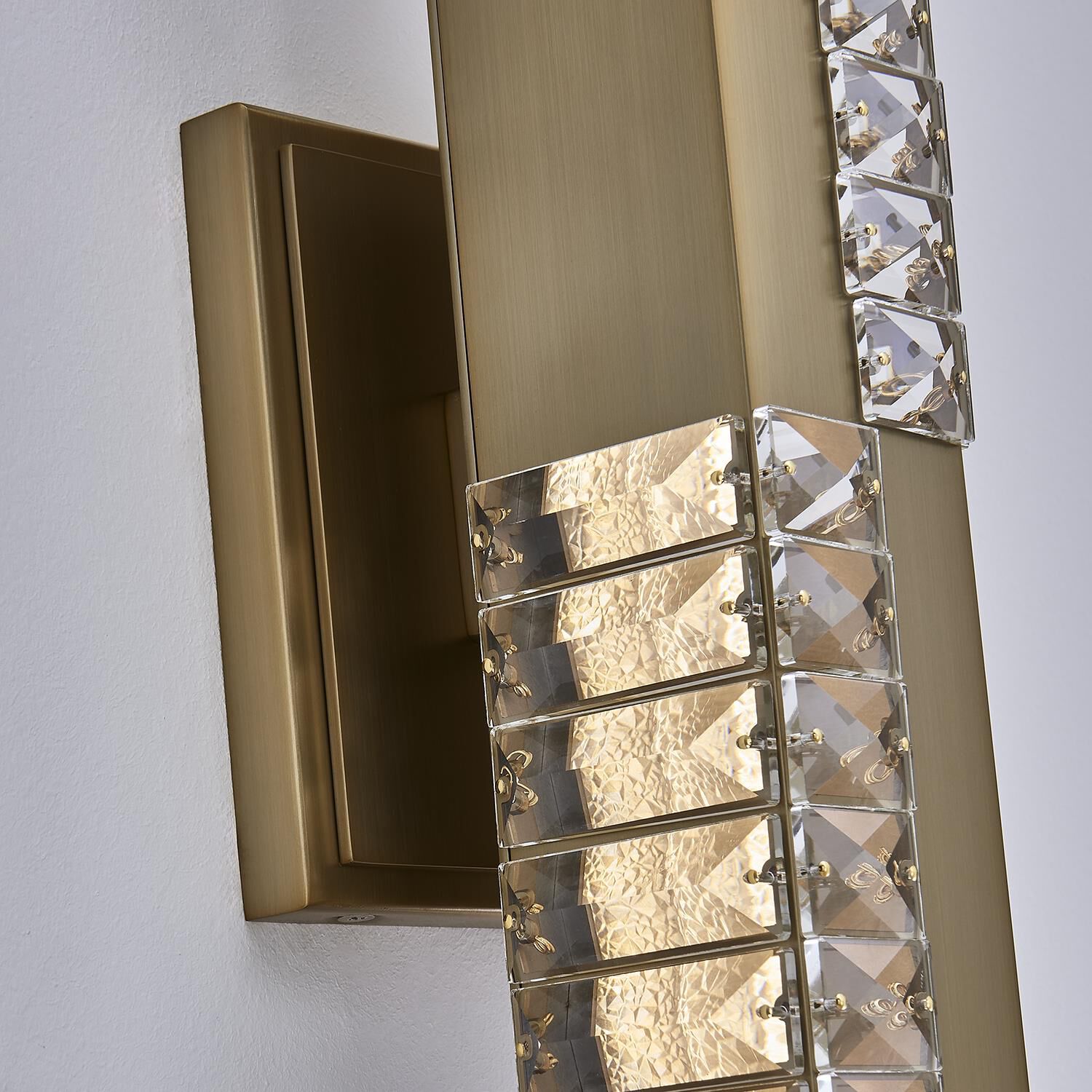 Shown in Winter Brass finish and Firenze Clear crystal