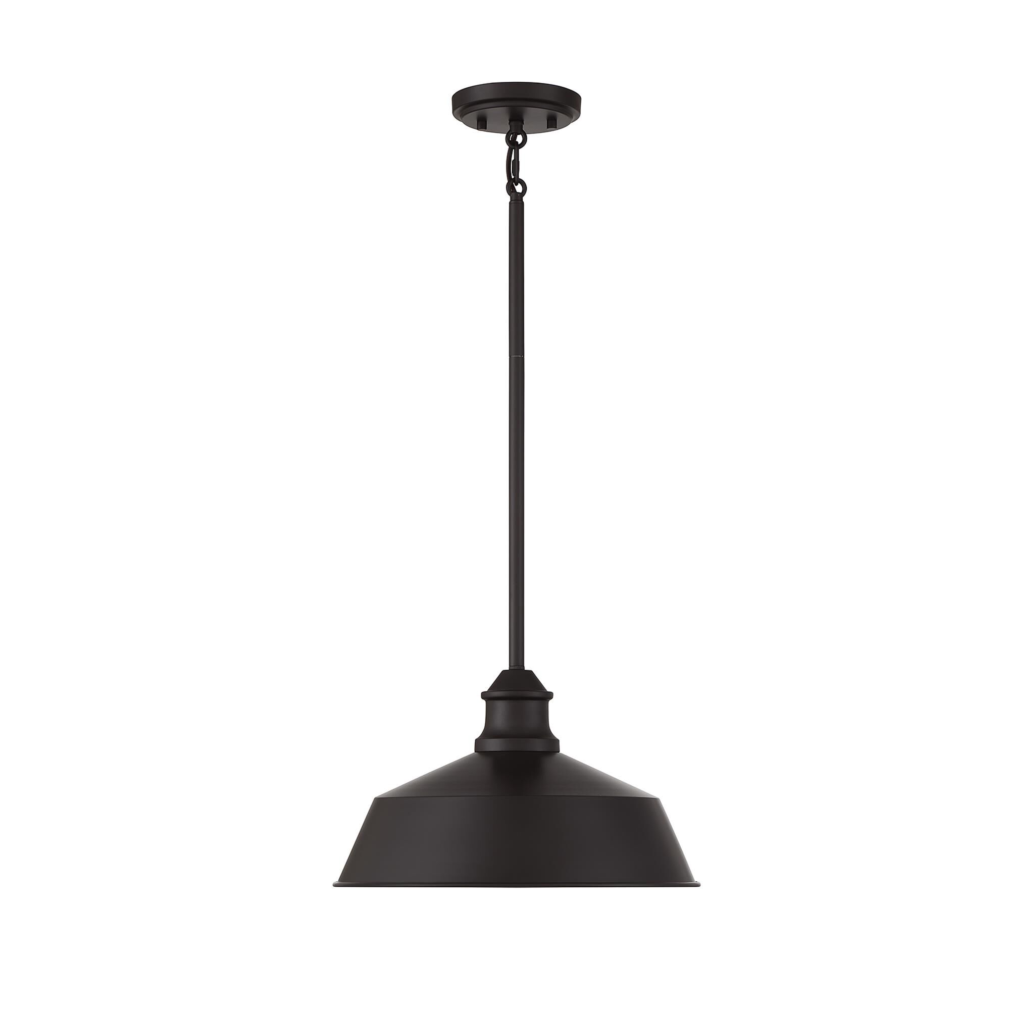 Shown in Oil Rubbed Bronze finish and Metal shade