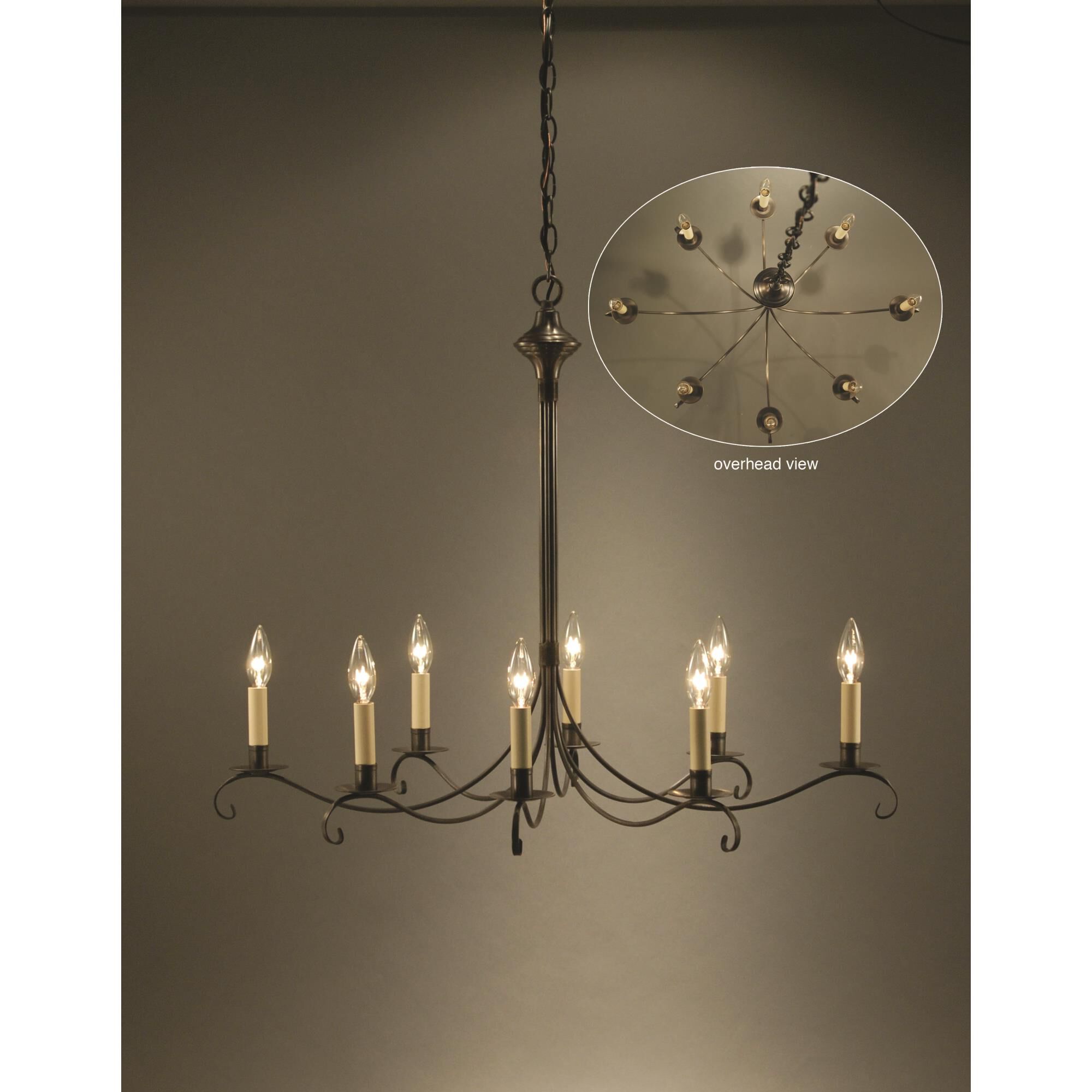 Chandelier 31 Inch 8 Light Chandelier,