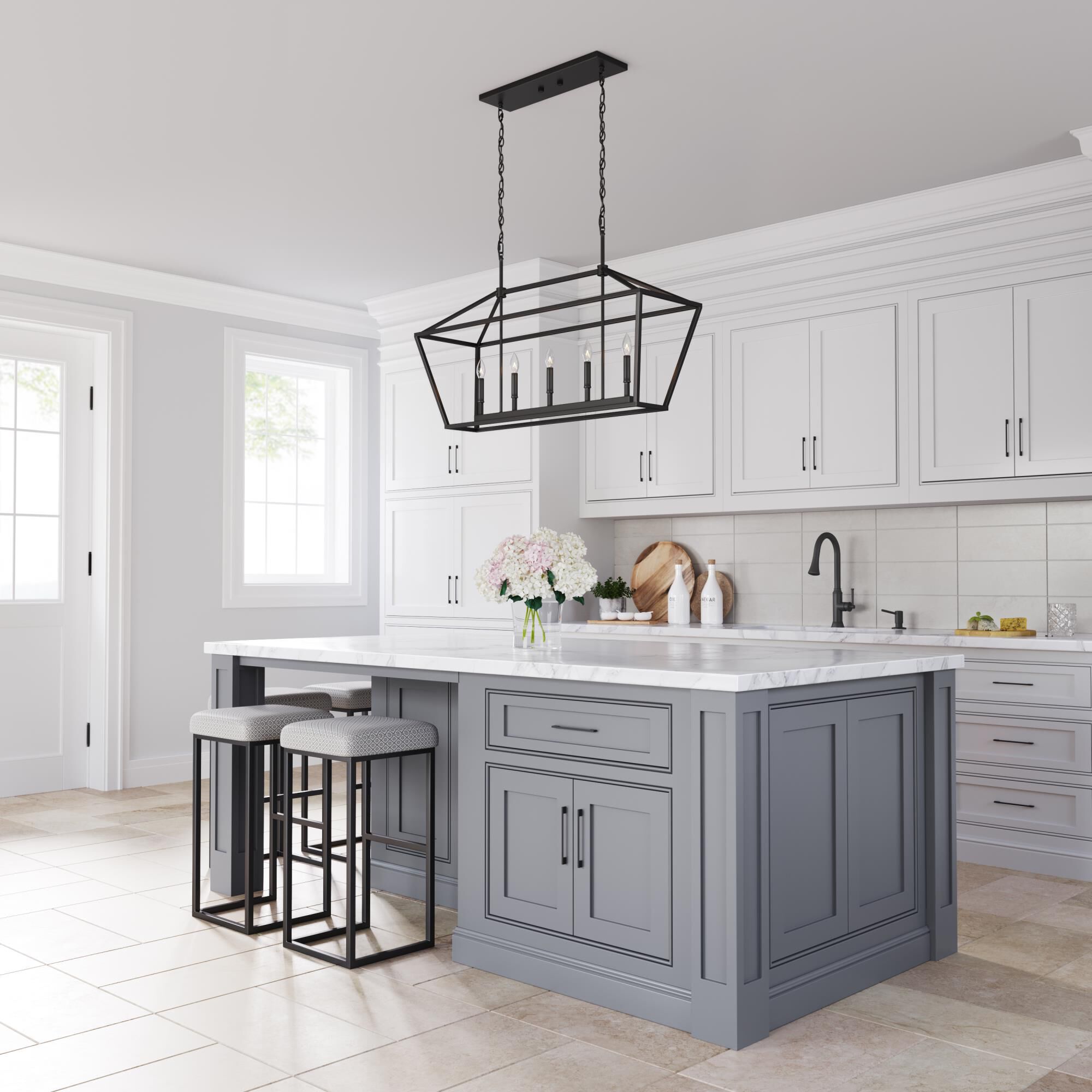 12 Inch 5 Light Linear Suspension Light by Millennium Lighting