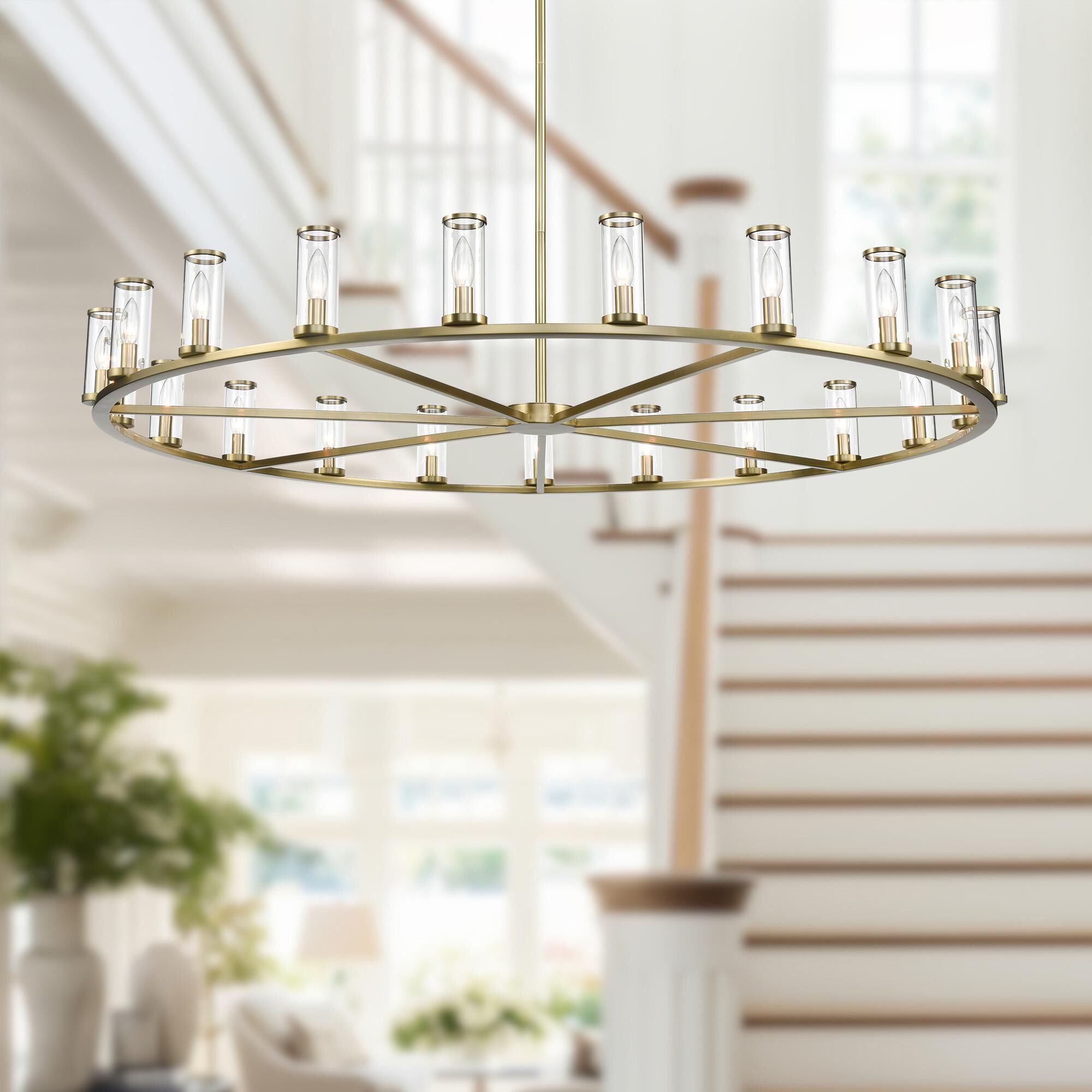 Revolve 60 Inch 21 Light Chandelier by Alora Lighting