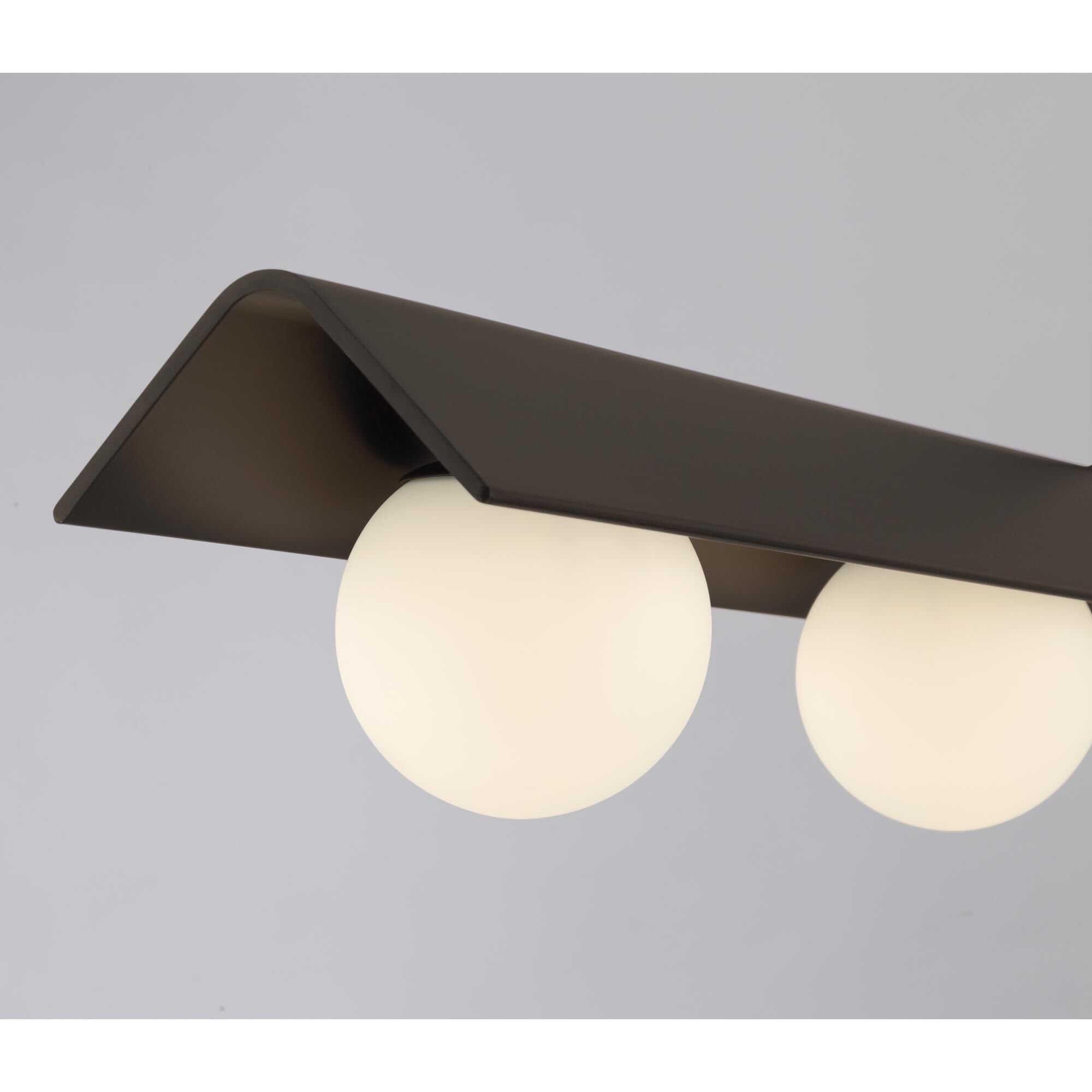 Shown in Dark Bronze finish and Etched Opal glass