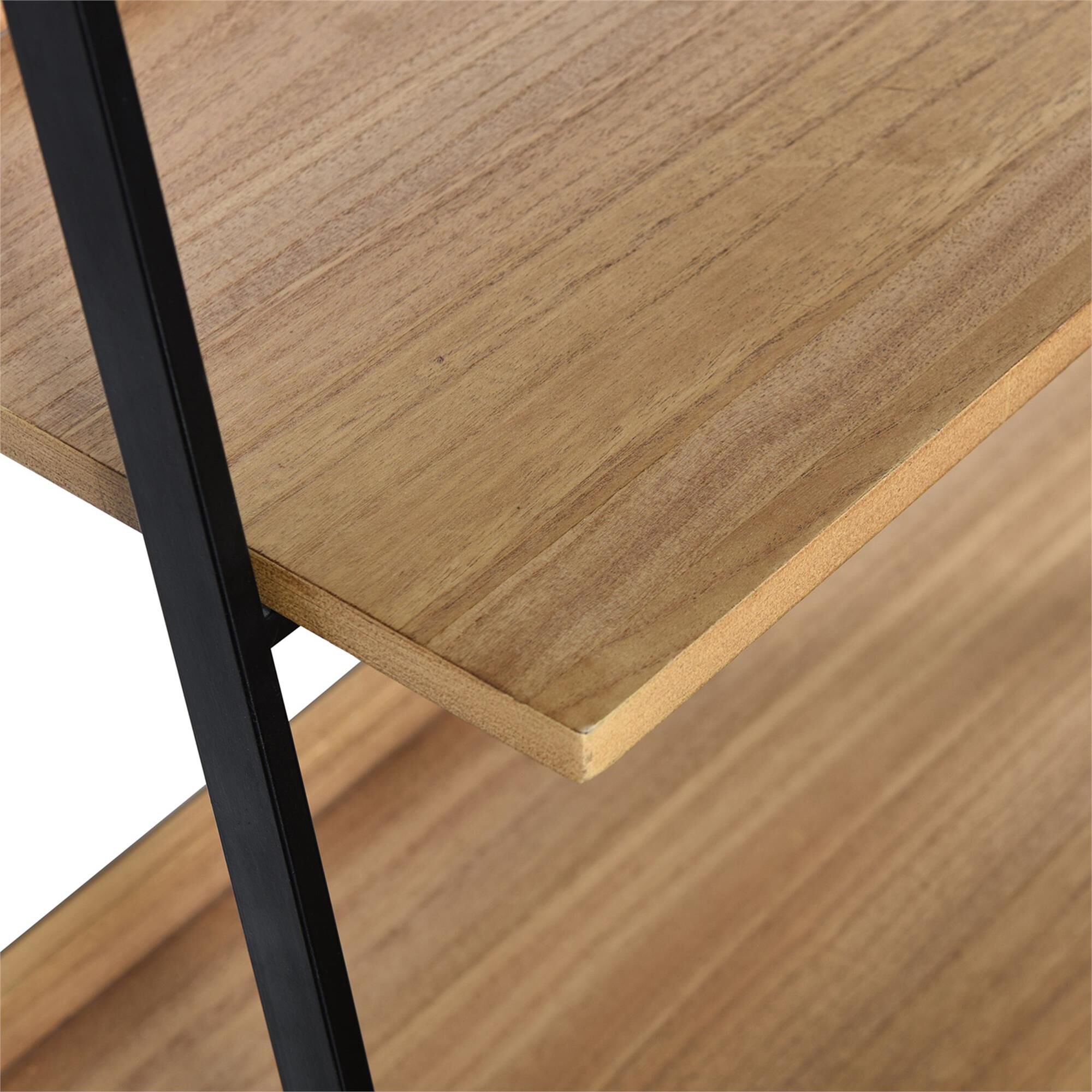 Shown in Black and Wood Brown finish