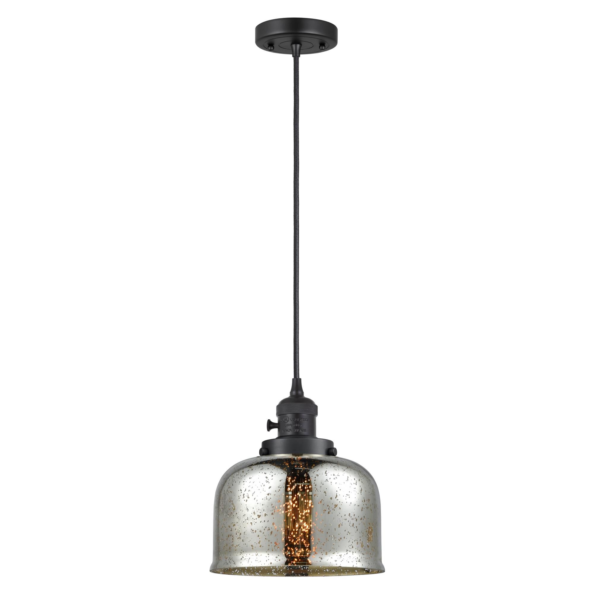 Shown in Matte Black finish and Silver Plated Mercury glass
