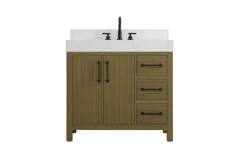 Nathan 36 Inch Bath Vanity by Elegant Dcor