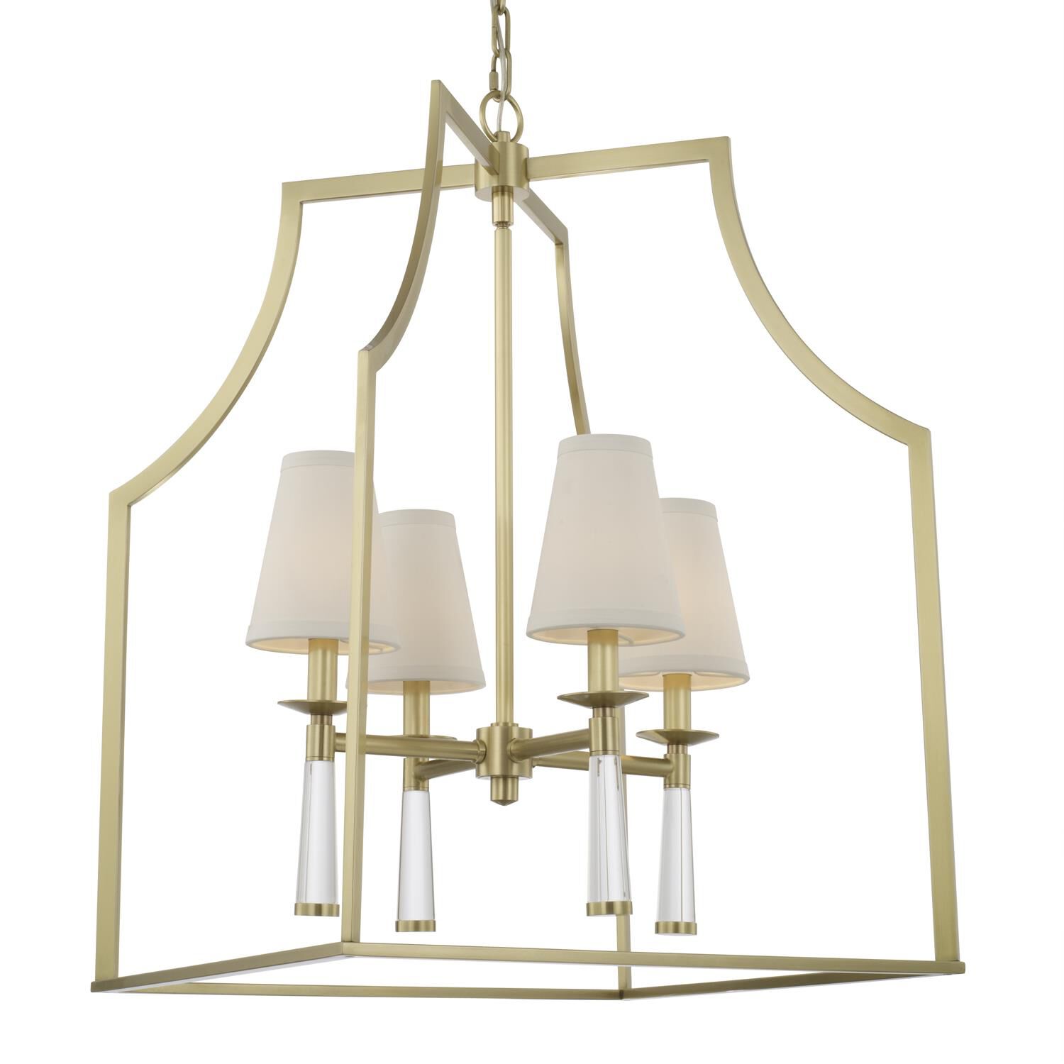 Baxter 22 Inch 4 Light Mini Chandelier by Crystorama