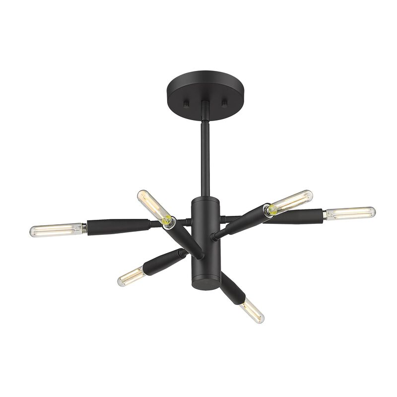 Ascension 16 Inch 6 Light Semi Flush Mount by Z-Lite
