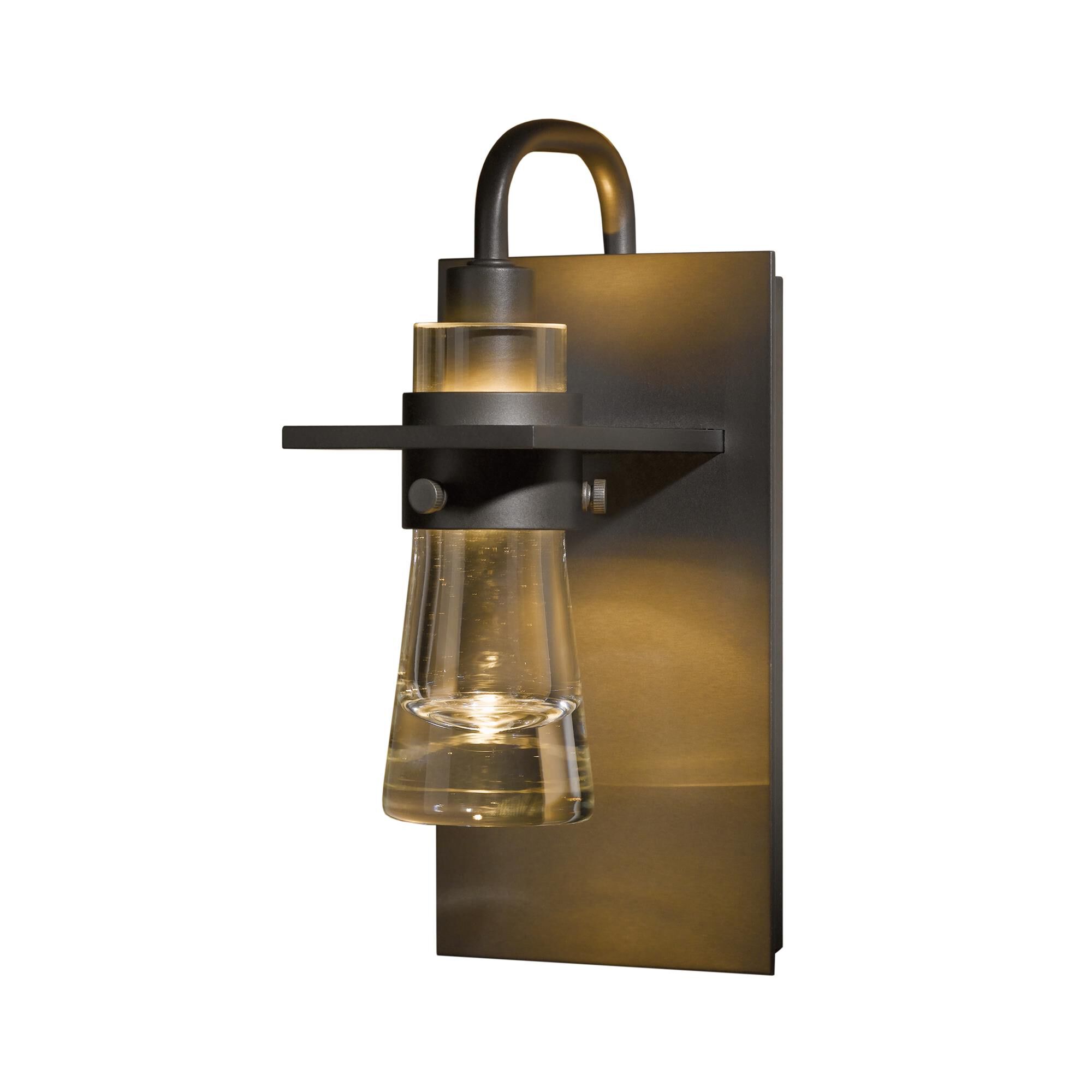 Shown in Dark Smoke finish and Clear  glass