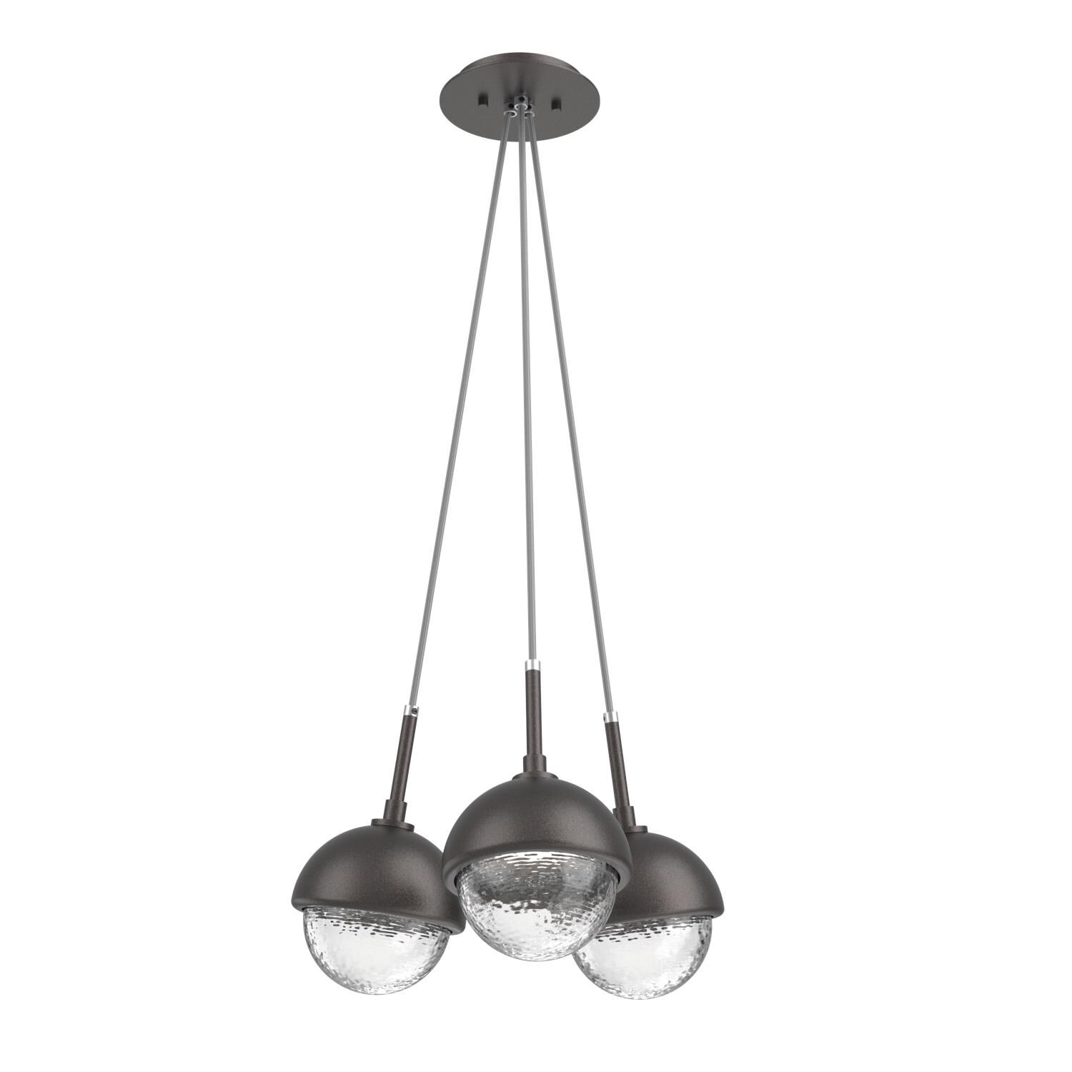 Shown in Graphite finish and Clear glass and Metal Shade Matching Finish accent