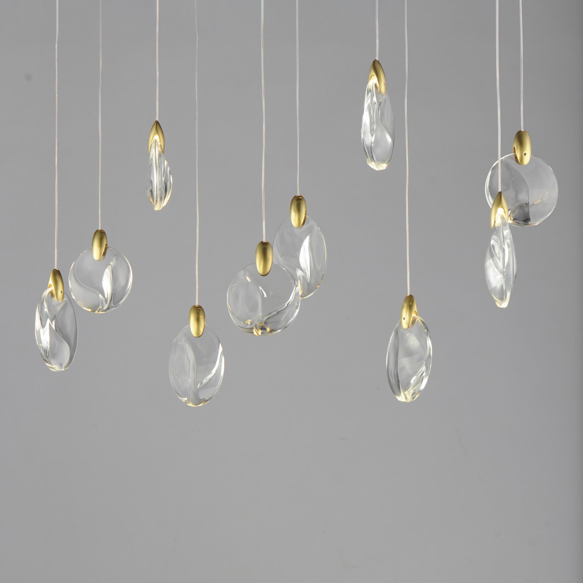 Pebble 36 Inch Linear Suspension Light by ET2 Lighting