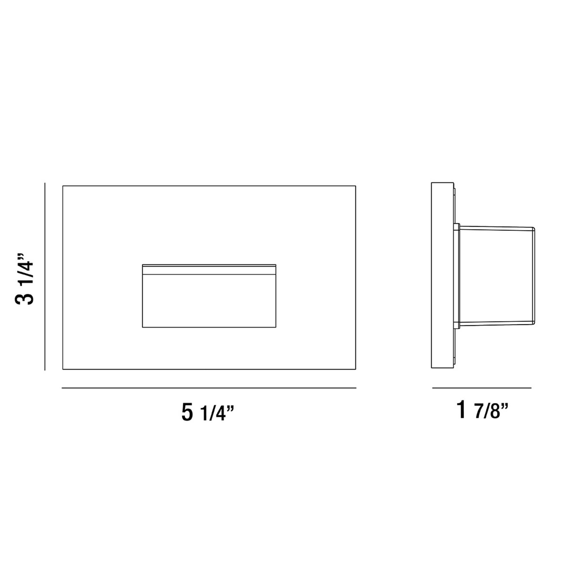 Shown in Black finish and Horizontal Recessed shade and Glass accent