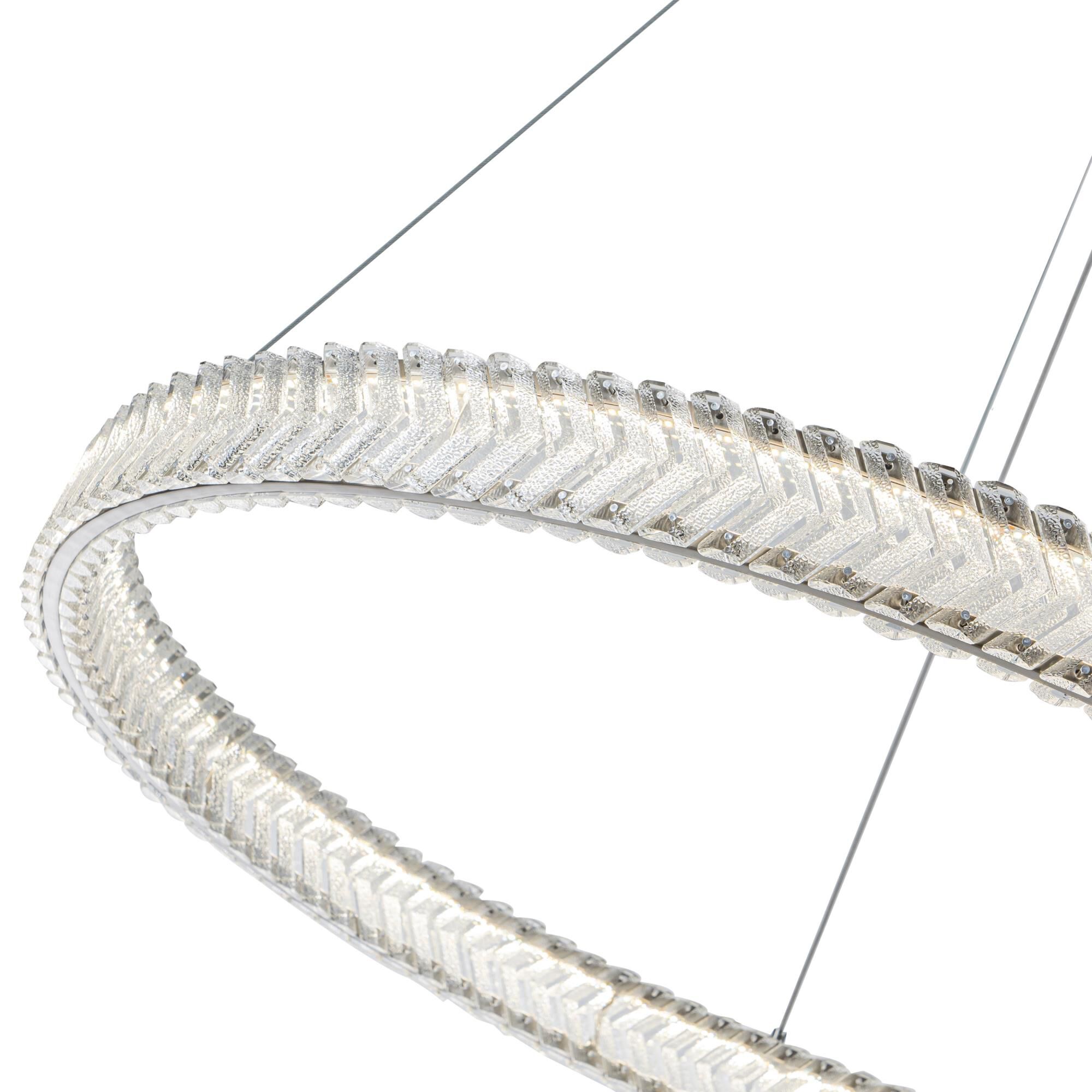 Chevron 32 Inch Chandelier by Artcraft