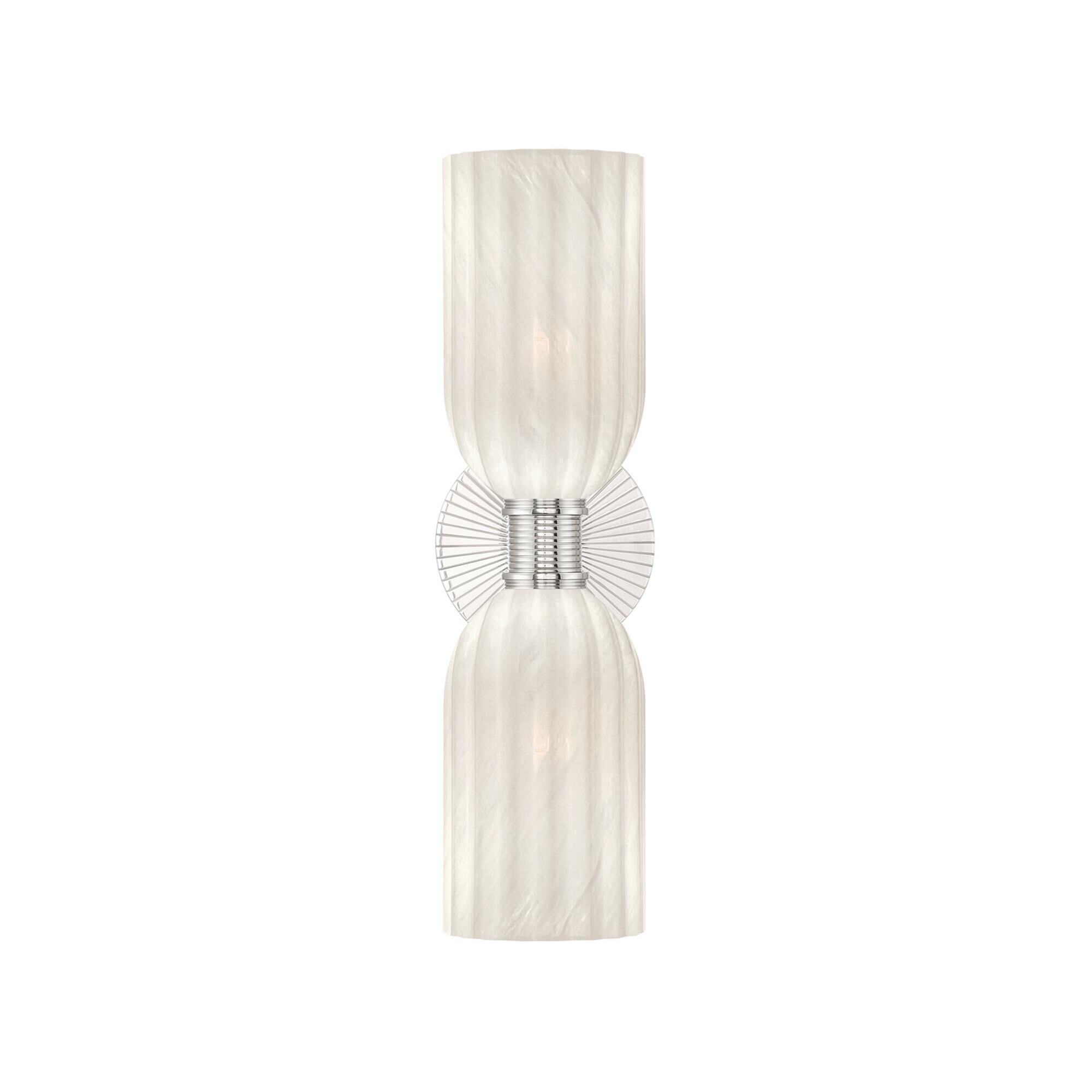 Shown in Polished Nickel finish and Strie glass and Strie Glass shade