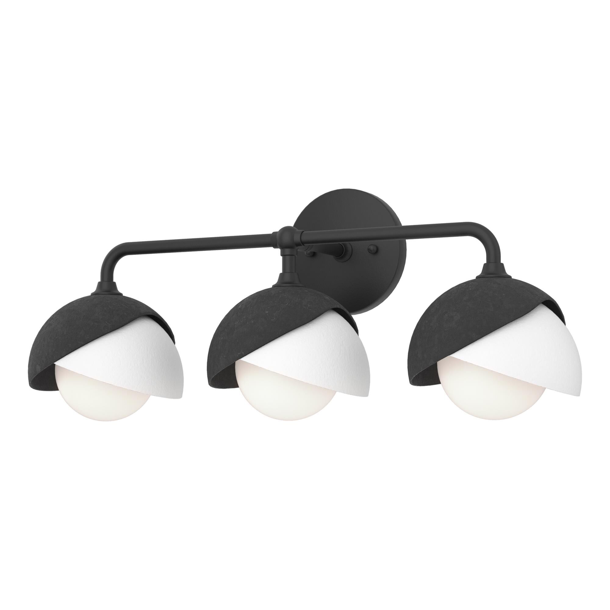 Shown in Black finish and Opal glass