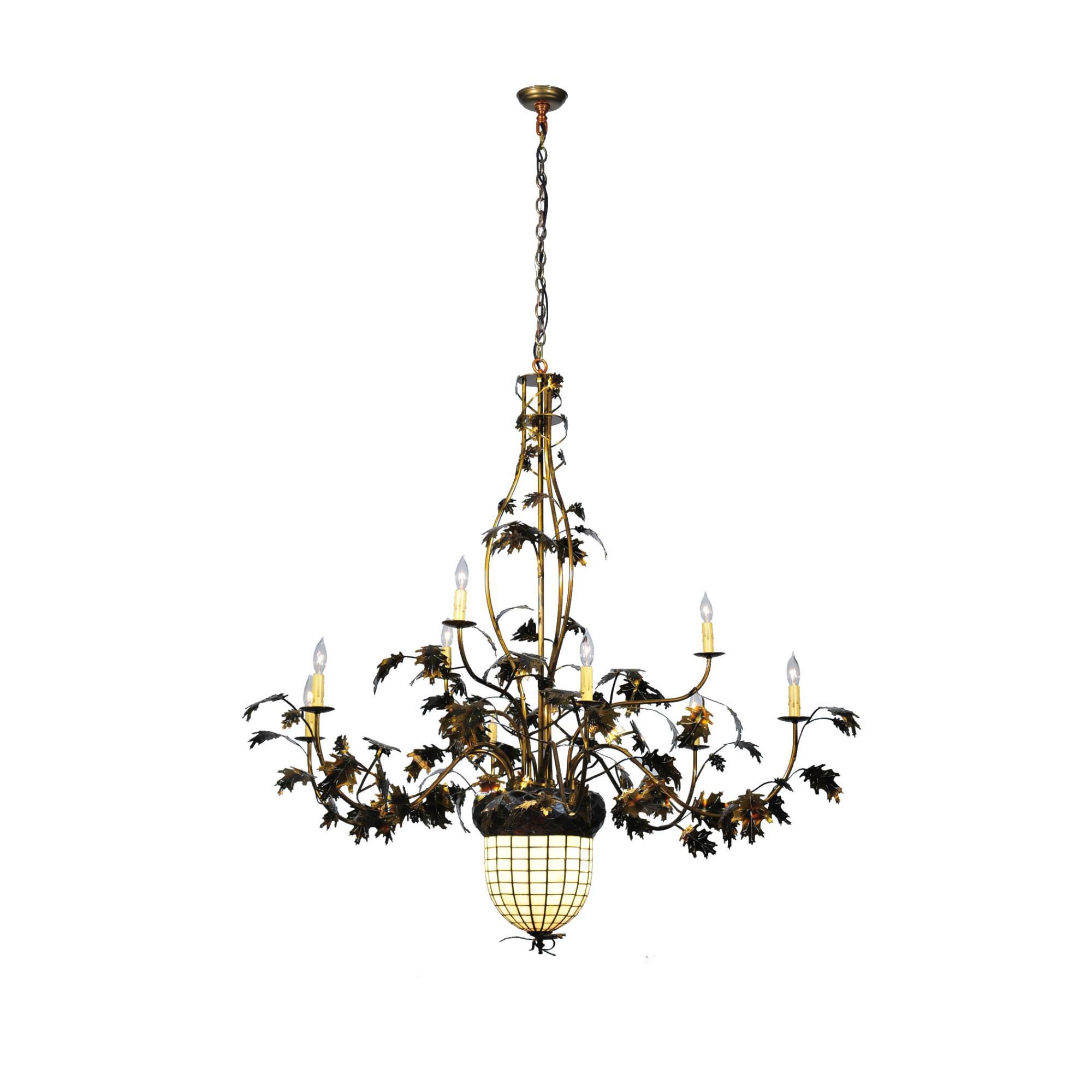 Greenbriar Oak 63 Inch 2 Light Chandelier by Meyda Lighting