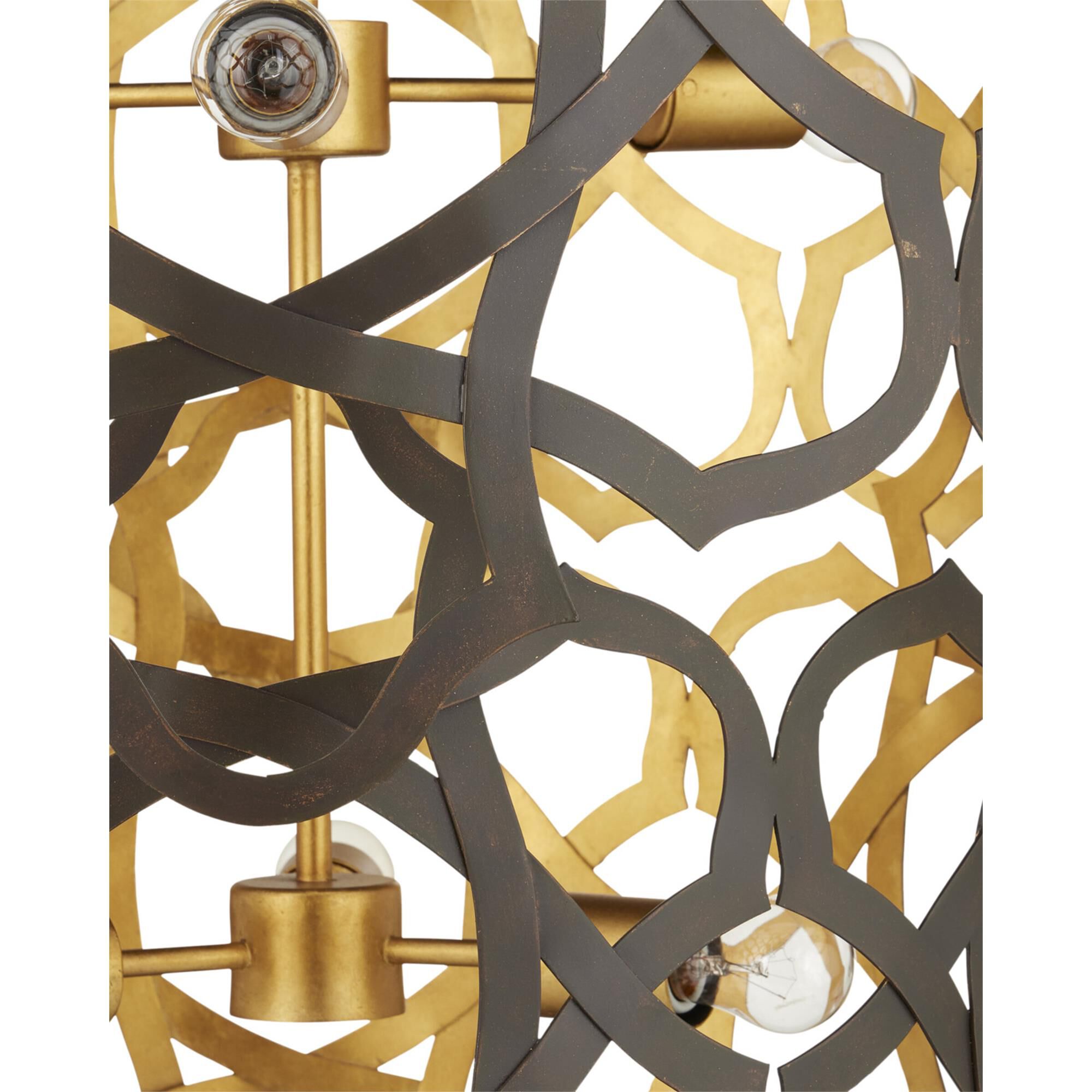 Mauresque 32 Inch 6 Light Chandelier,