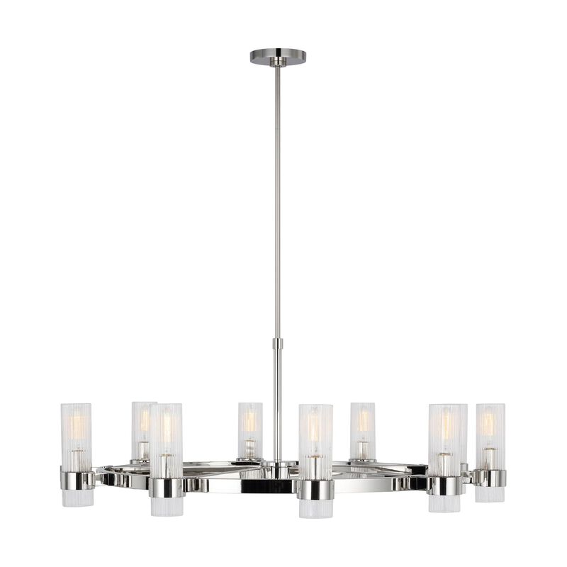 Chapman & Myers Geneva 42 Inch 8 Light Chandelier by Visual Comfort Studio Collection