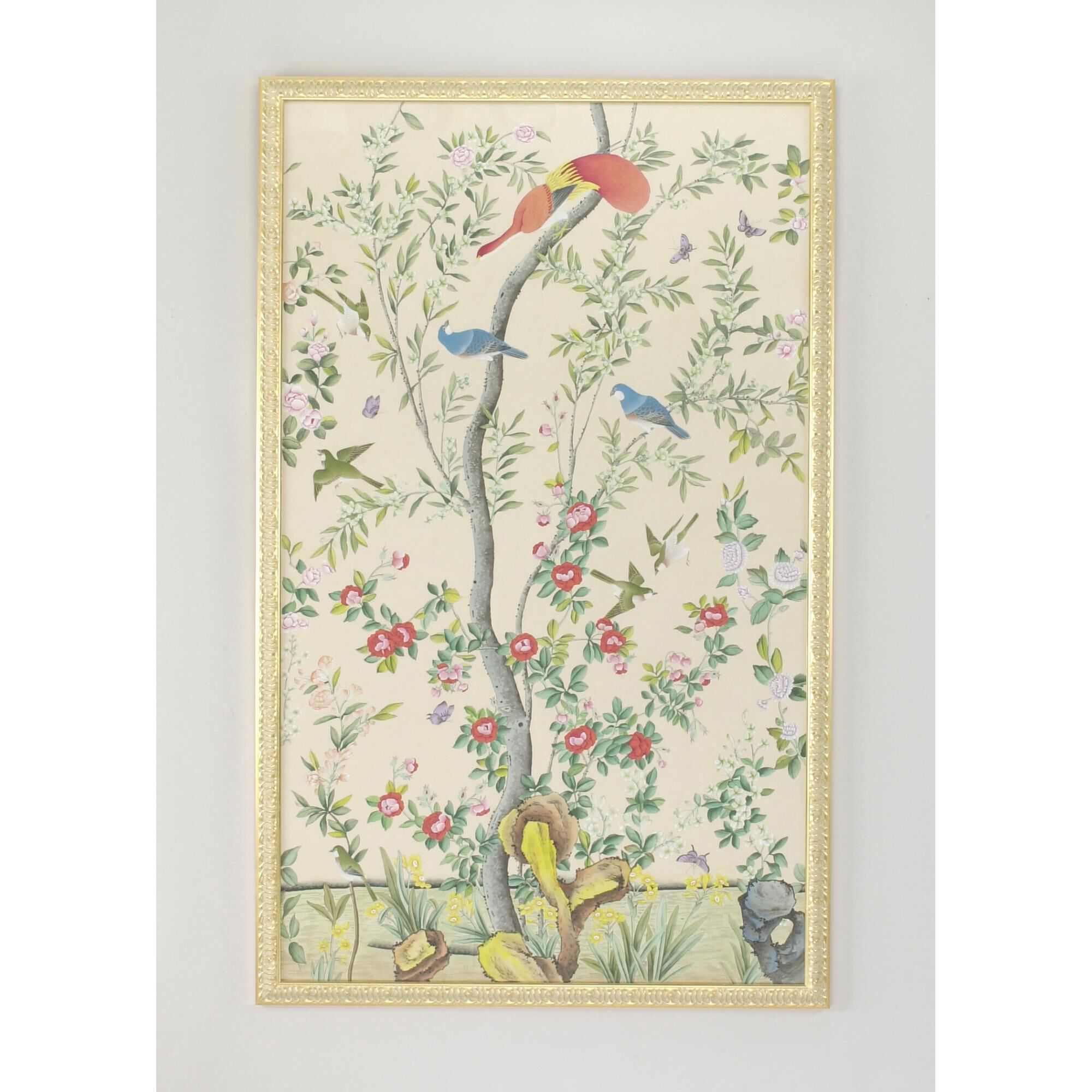 M'TREAL PNL-BL BIRDS Painting by Chelsea House