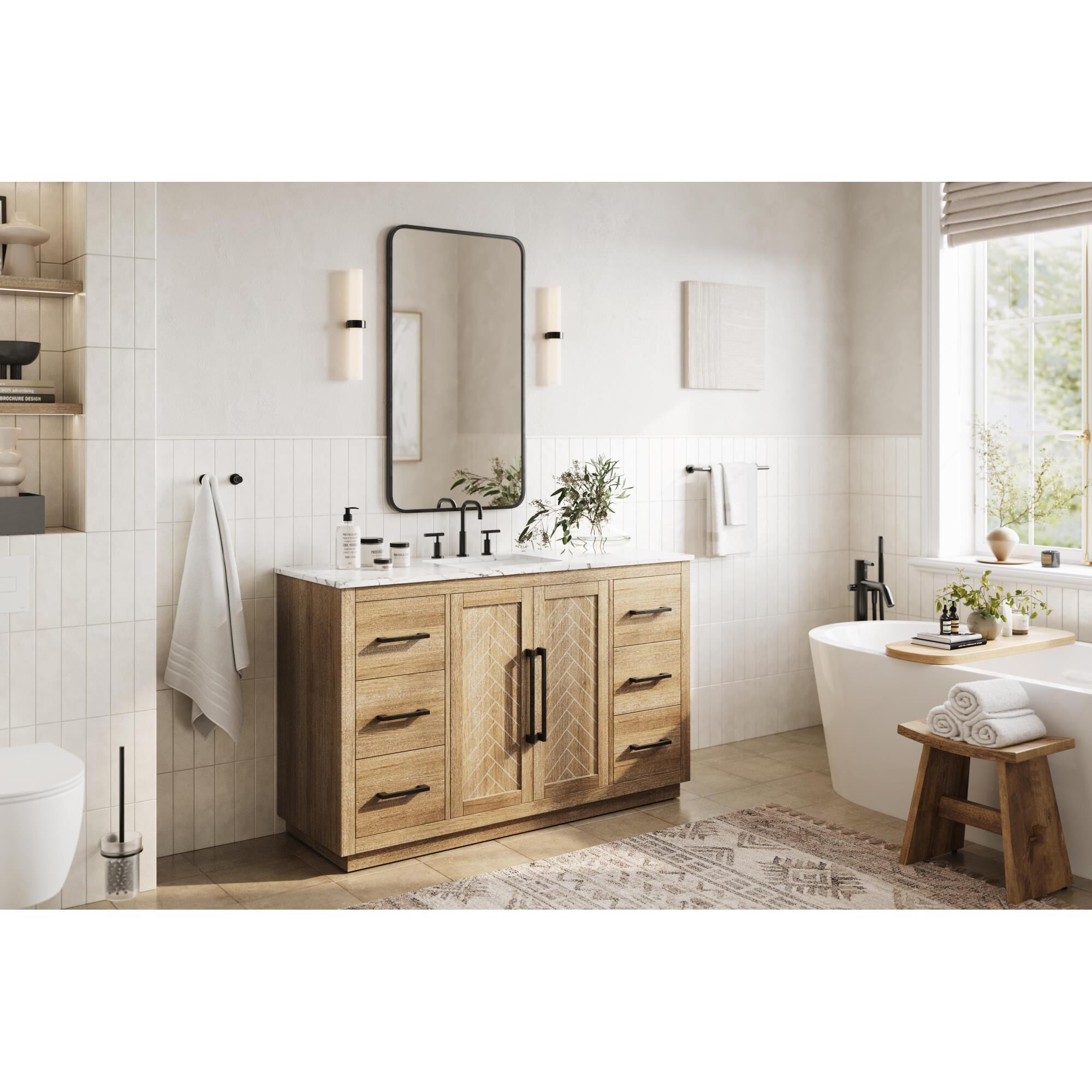 Chase 54 Inch Bath Vanity by Elegant Dcor