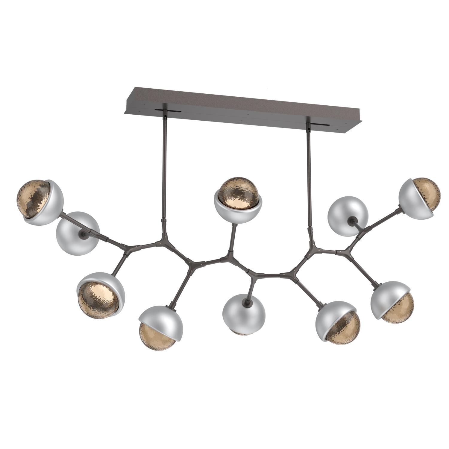 Levi Wilson Cabochon 56 Inch Linear Suspension Light by Hammerton Studio