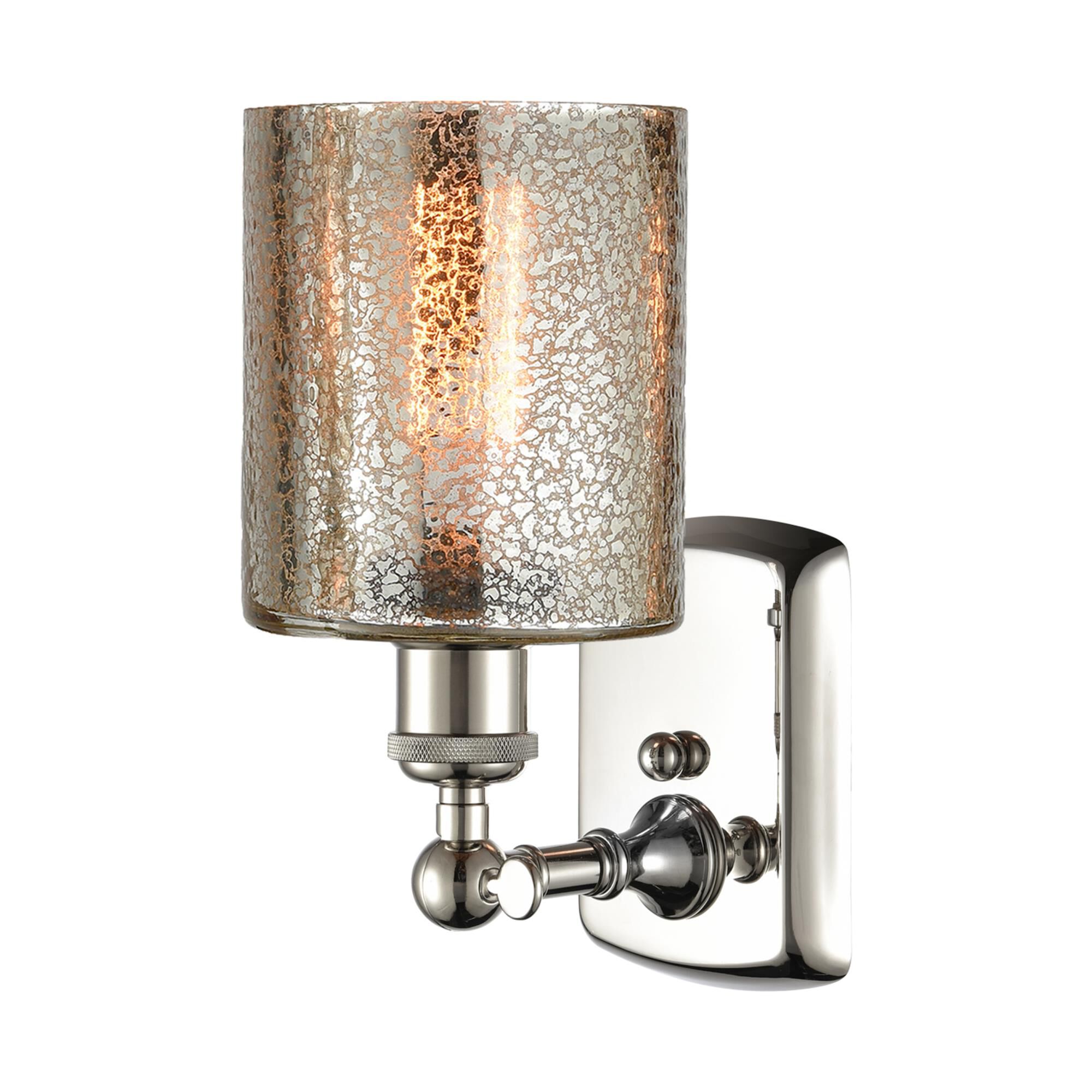 Shown in Polished Nickel finish and Drum glass and Glass shade