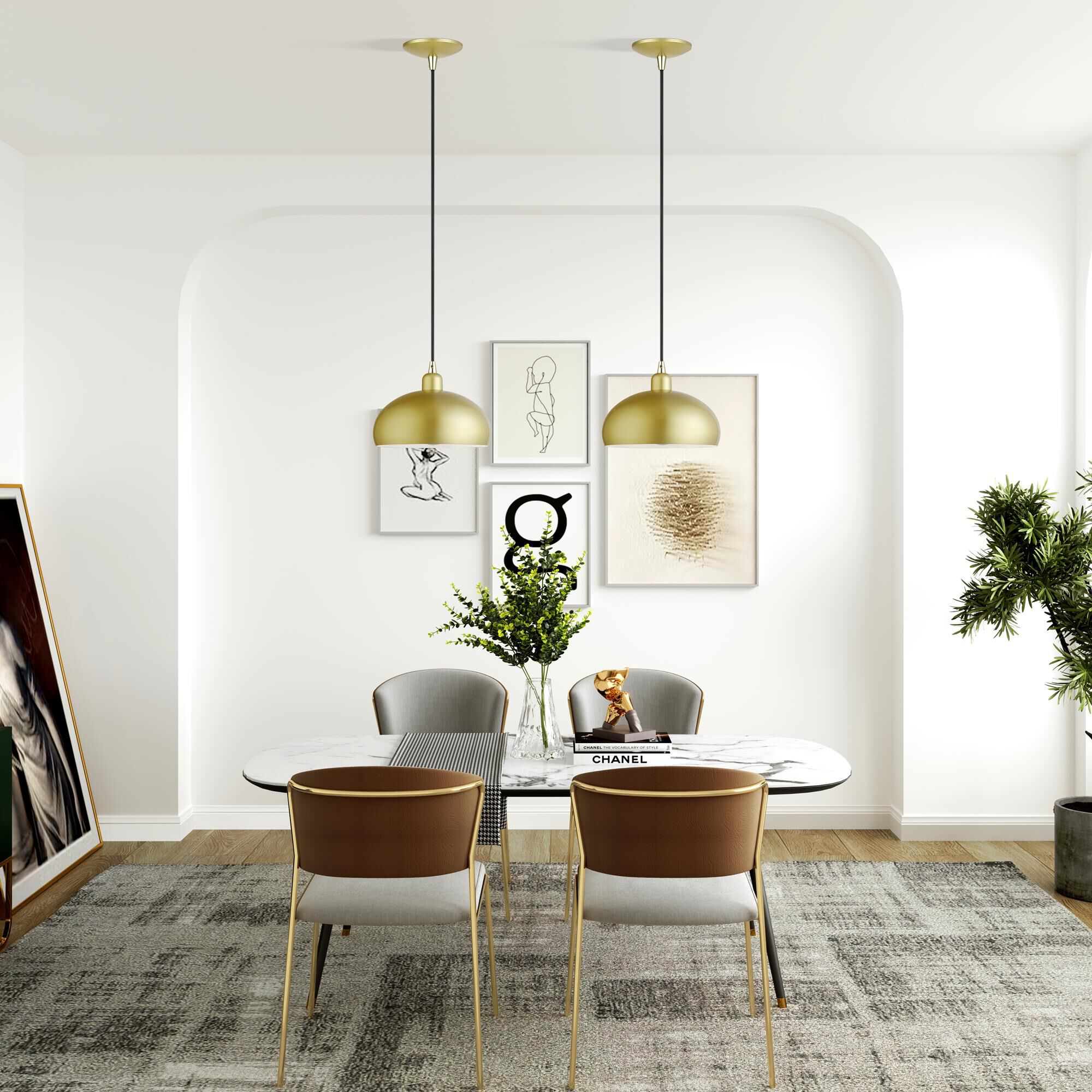 Domma 10 Inch Mini Pendant by Livex Lighting