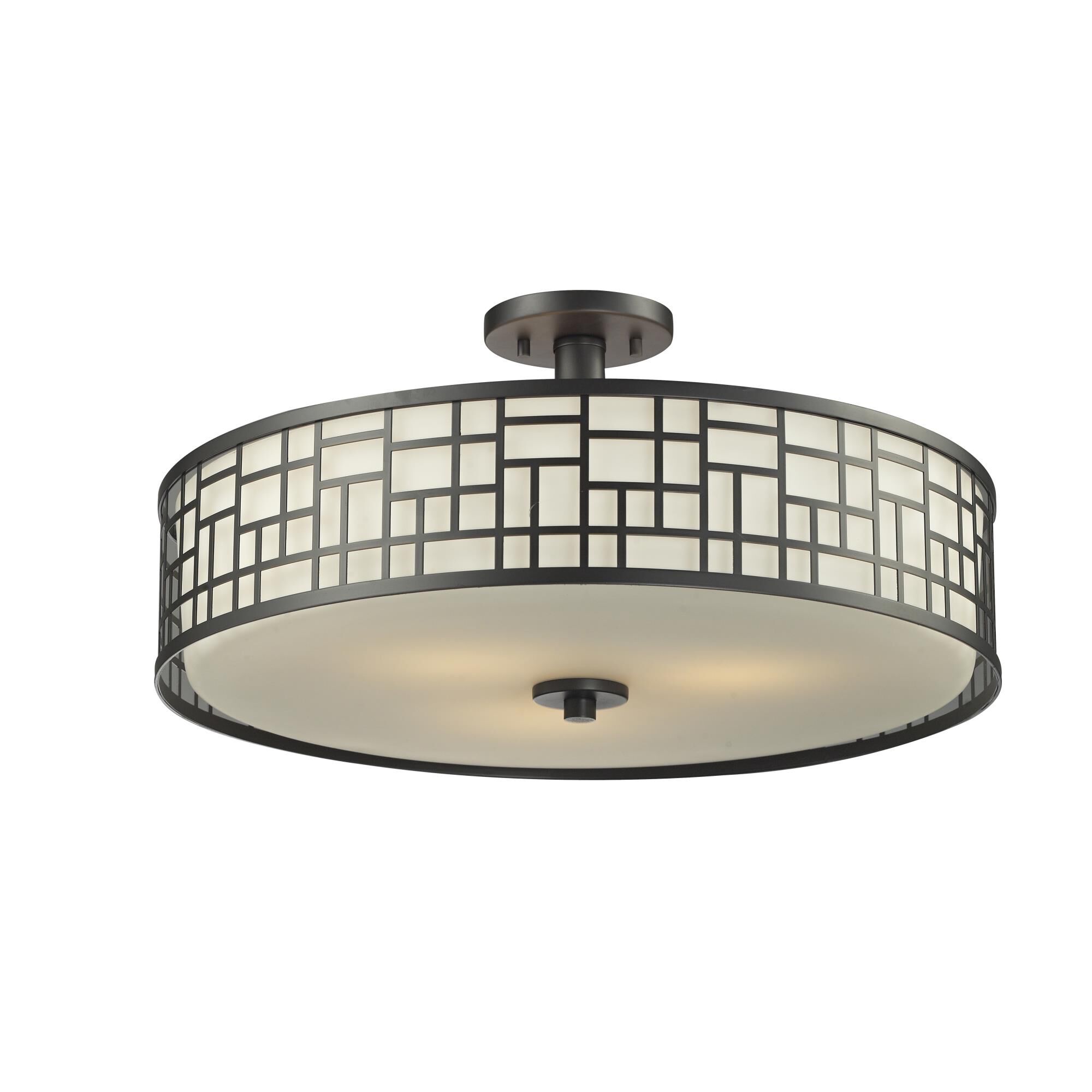 Elea 20 Inch 3 Light Semi Flush Mount by Z-Lite