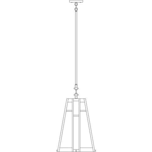 Arroyo Craftsman Asheville 12 Inch Mini Pendant