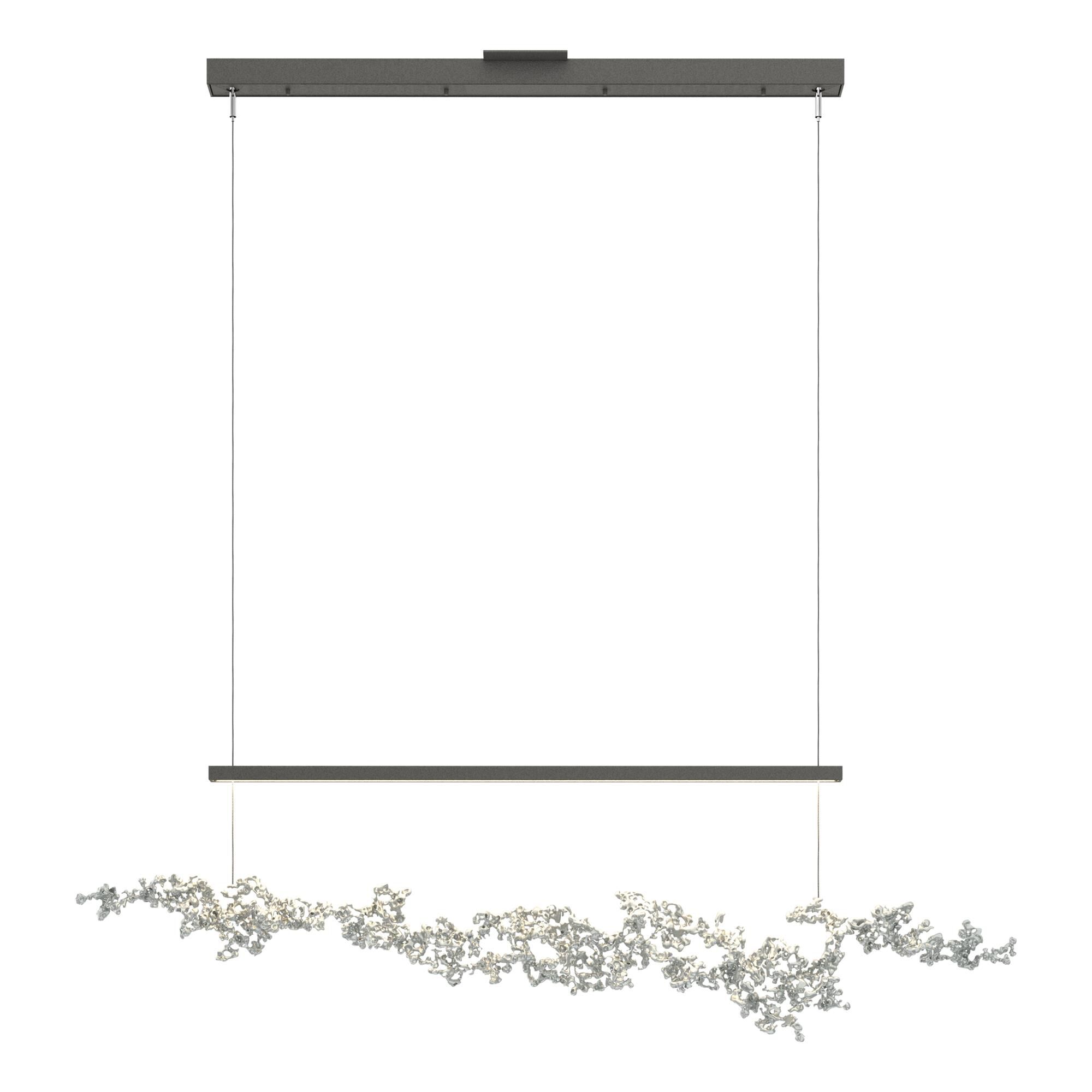 Shown in Natural Iron finish and Vintage Platinum Aluminum shade