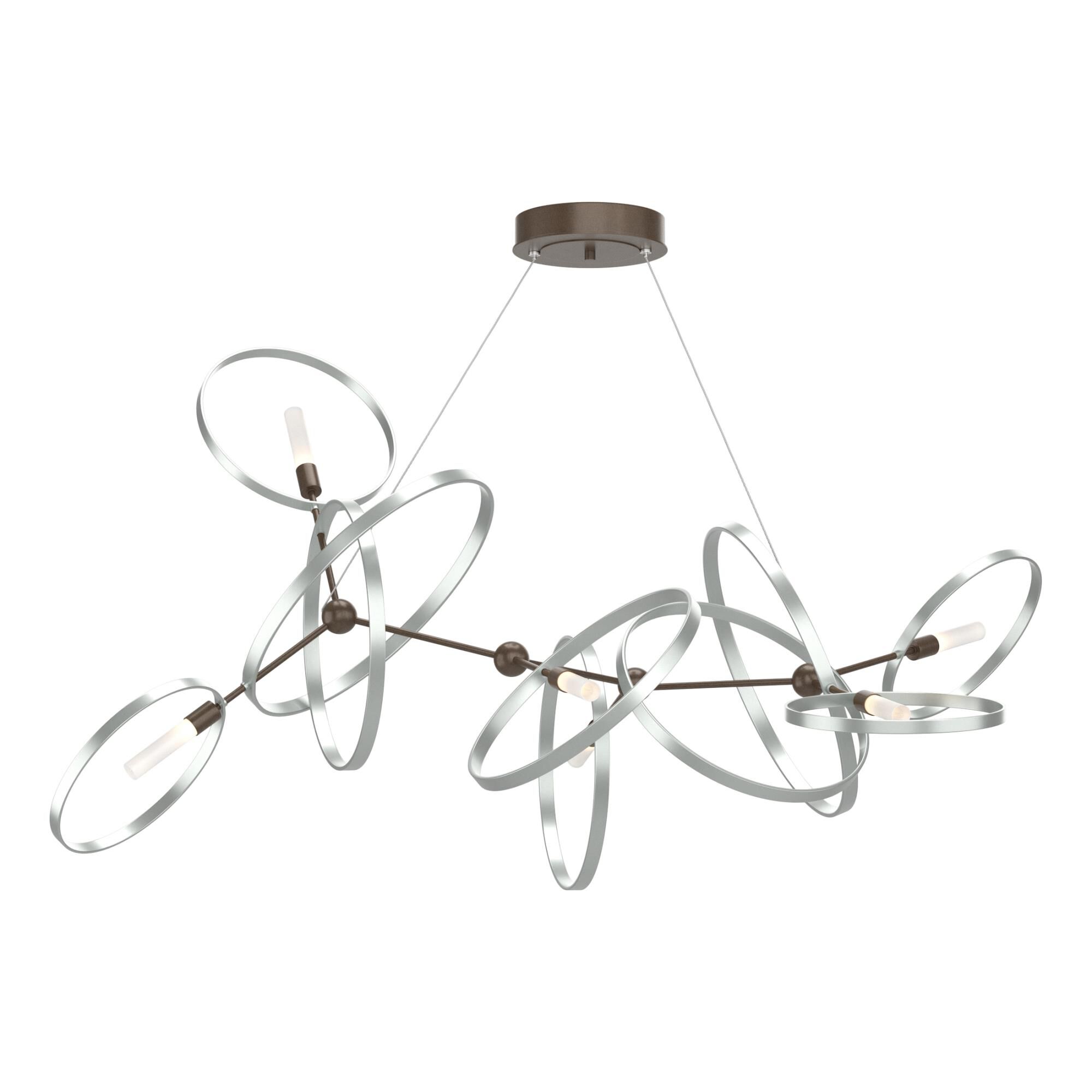 Celesse 59 Inch 6 Light Linear Suspension Light by Hubbardton Forge