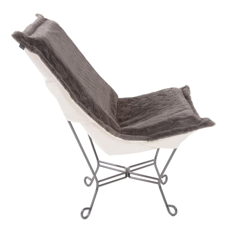 Scroll Puff Accent Chair by Howard Elliott