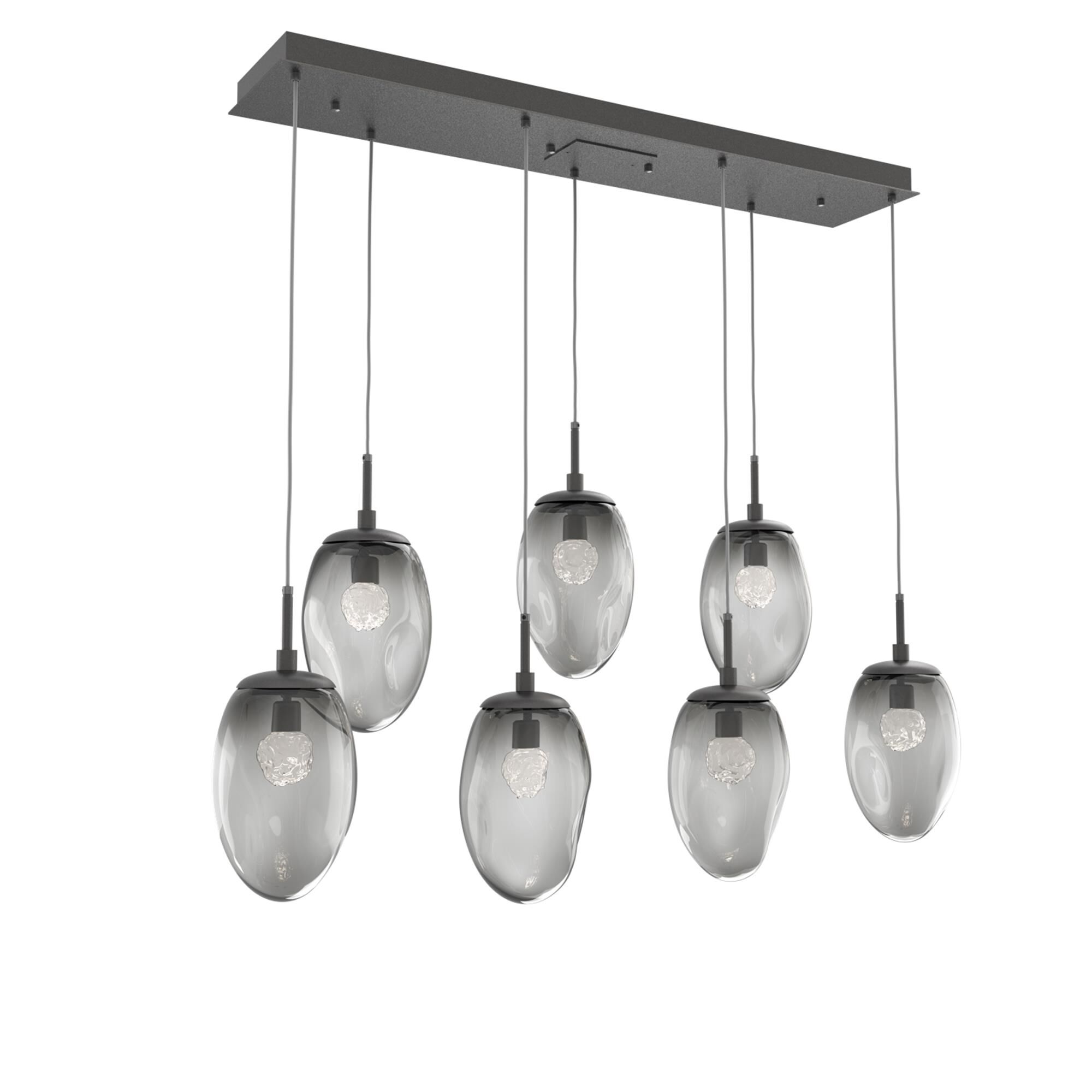 Levi Wilson Nebula 50 Inch 7 Light LED Linear Suspension Light by Hammerton Studio