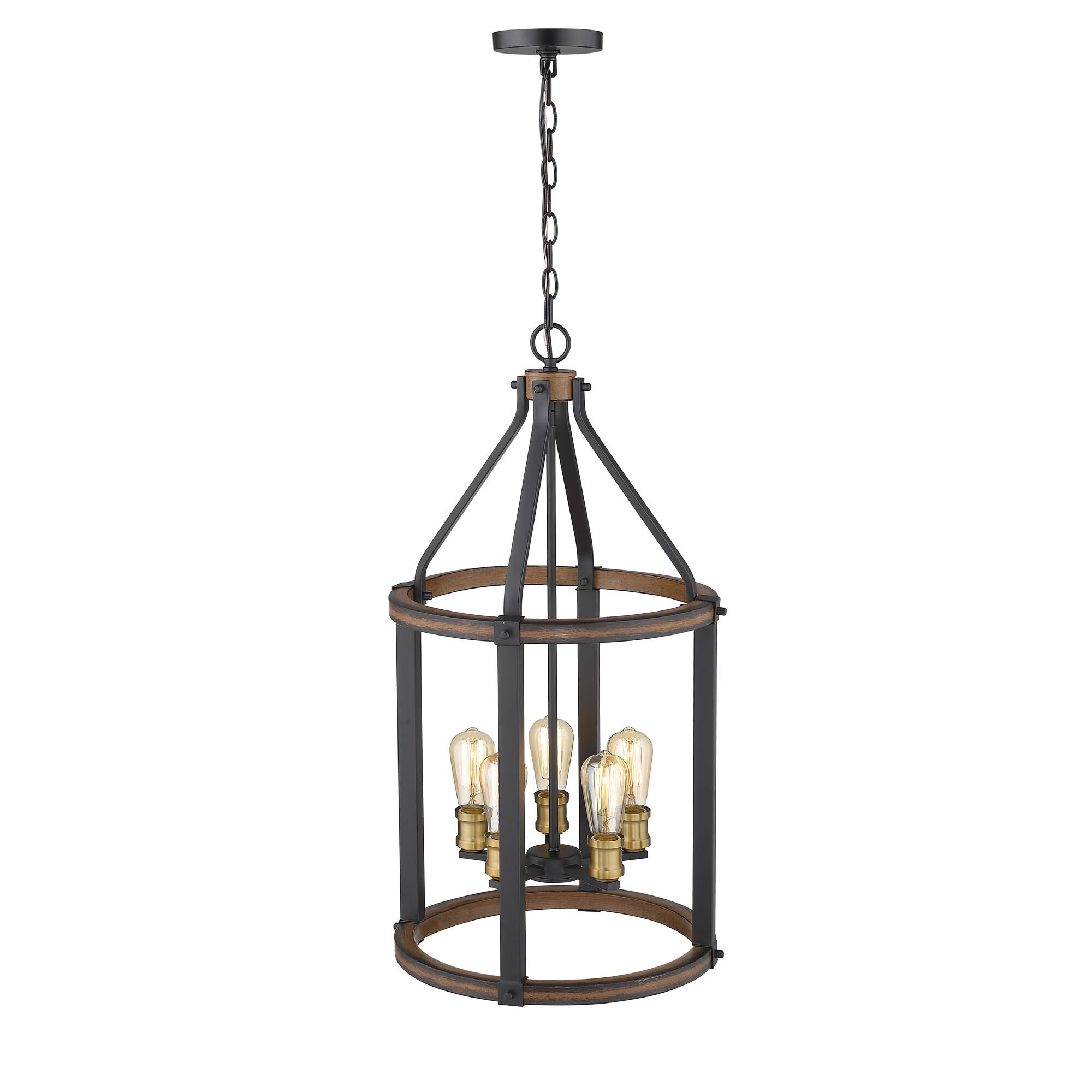 Shown in Rustic Mahogany finish and --- glass and --- shade