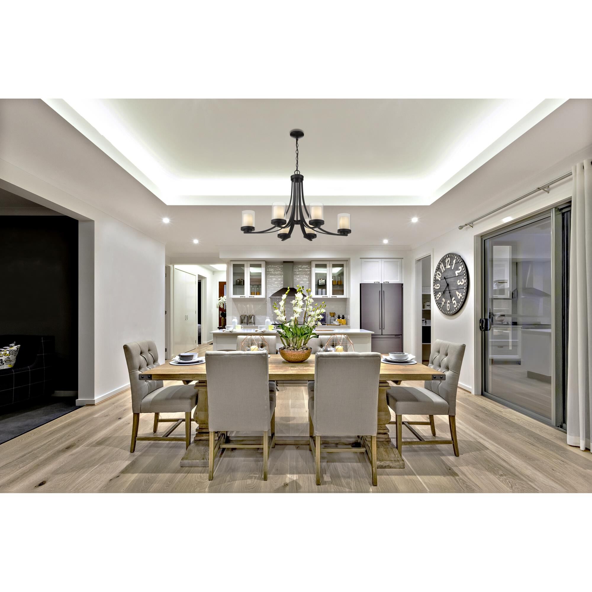 Willow 35 Inch 6 Light Chandelier by Z-Lite