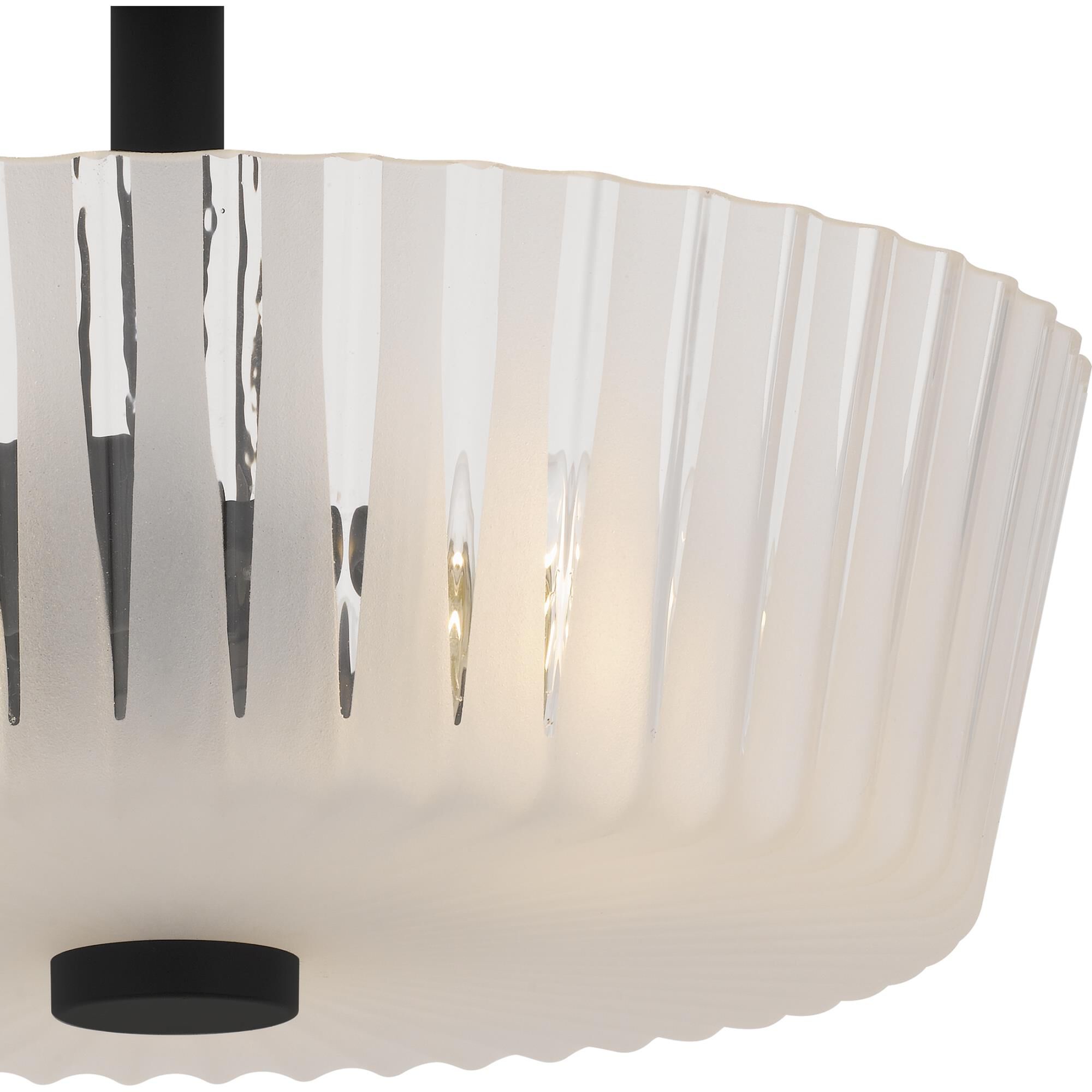 Gray 16 Inch Semi Flush Mount by Quoizel