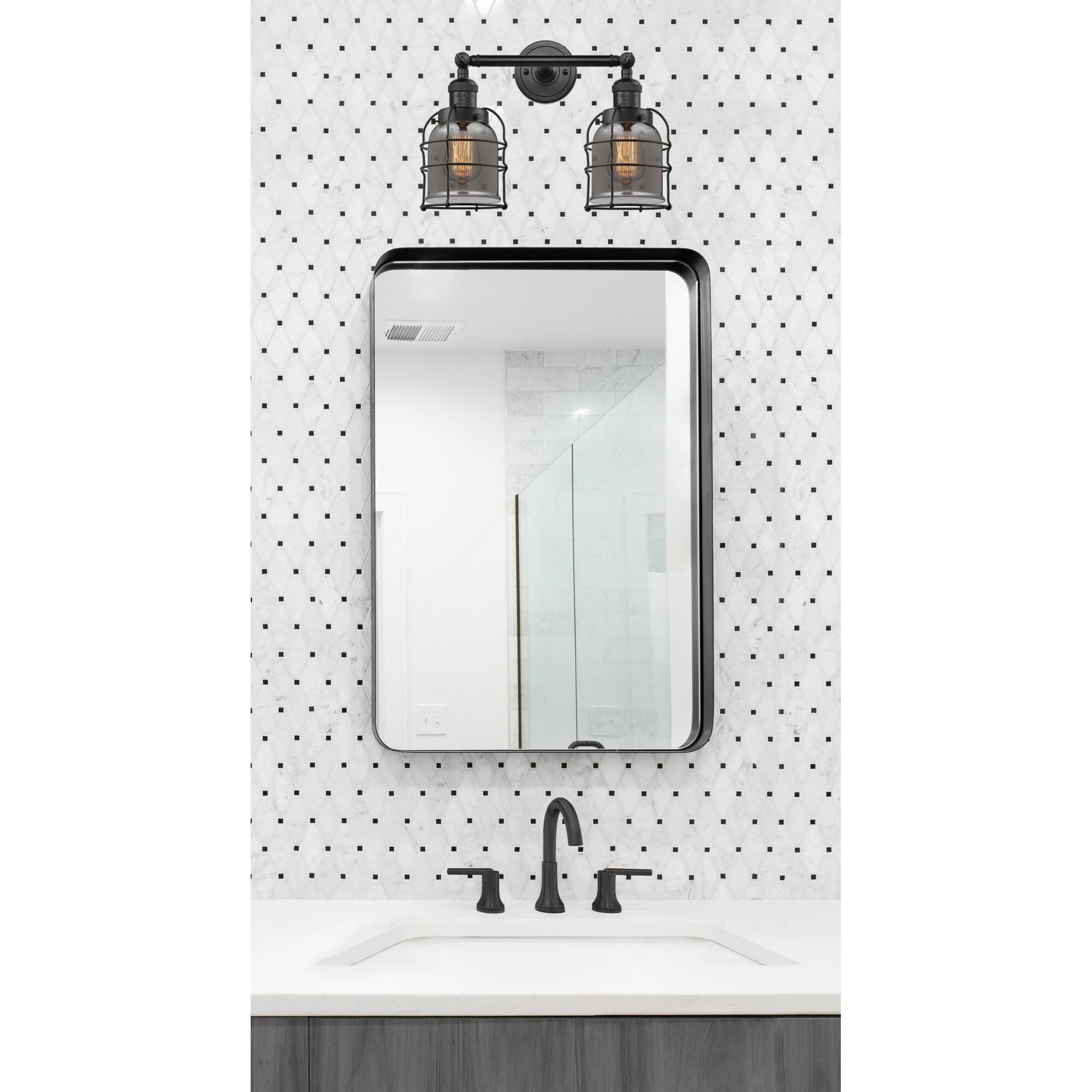 Shown in Matte Black finish and Plated Smoke glass