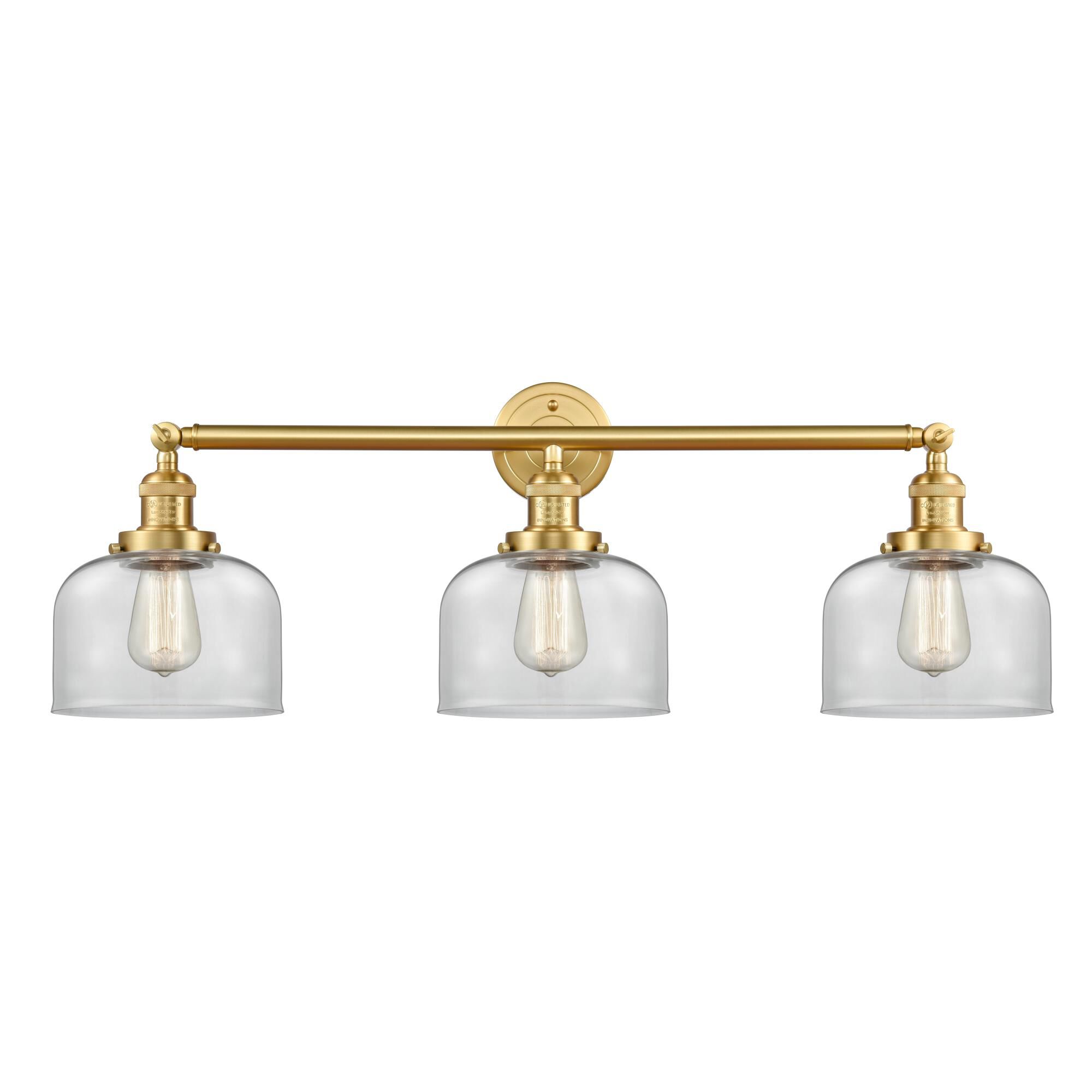 Bruno Marashlian Large Bell 32 Inch 3 Light Bath Vanity Light by Innovations Lighting