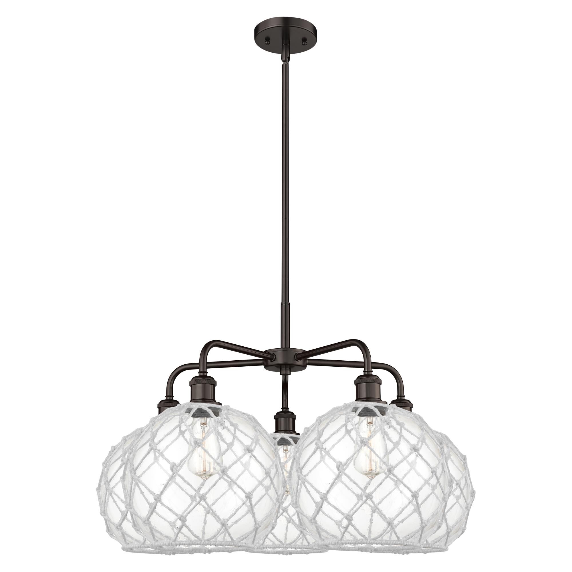 Bruno Marashlian Farmhouse Rope 29 Inch Chandelier by Innovations Lighting
