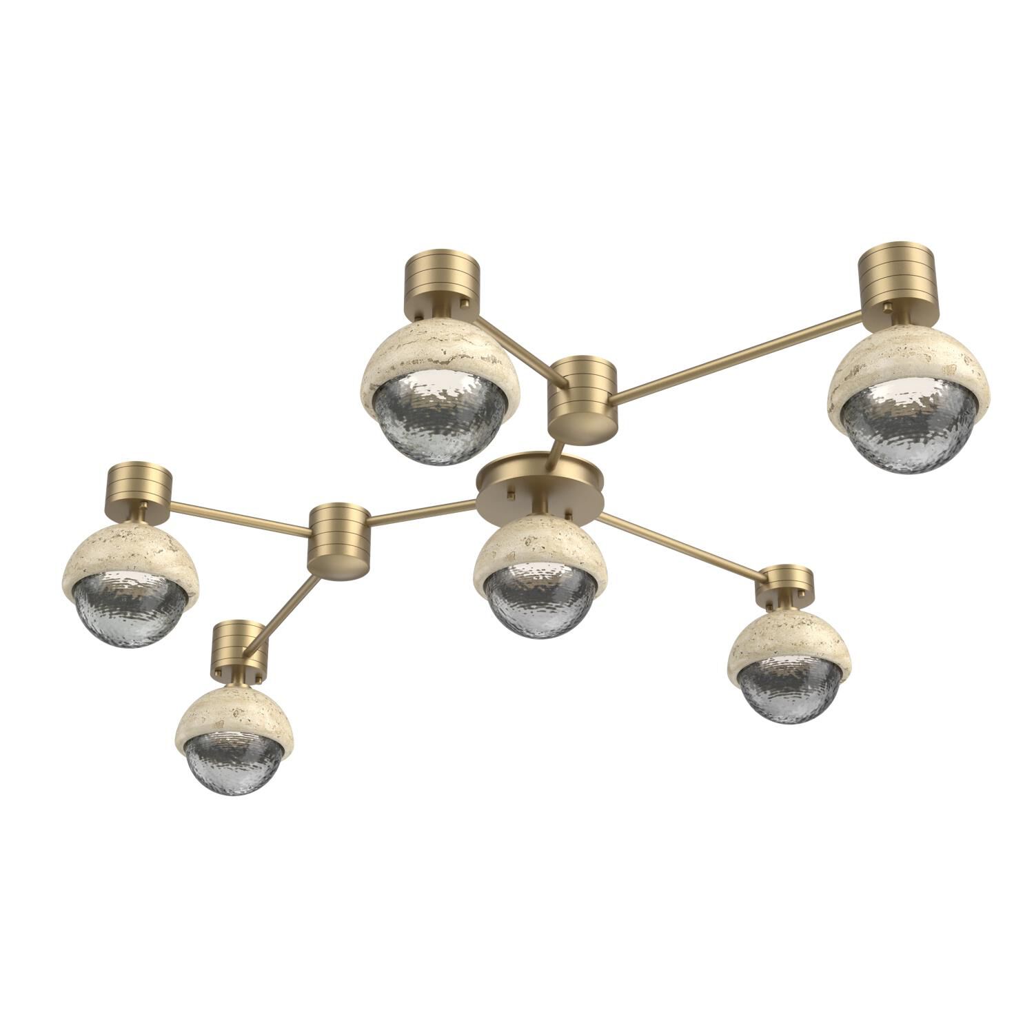 Levi Wilson Cabochon 41 Inch Flush Mount by Hammerton Studio
