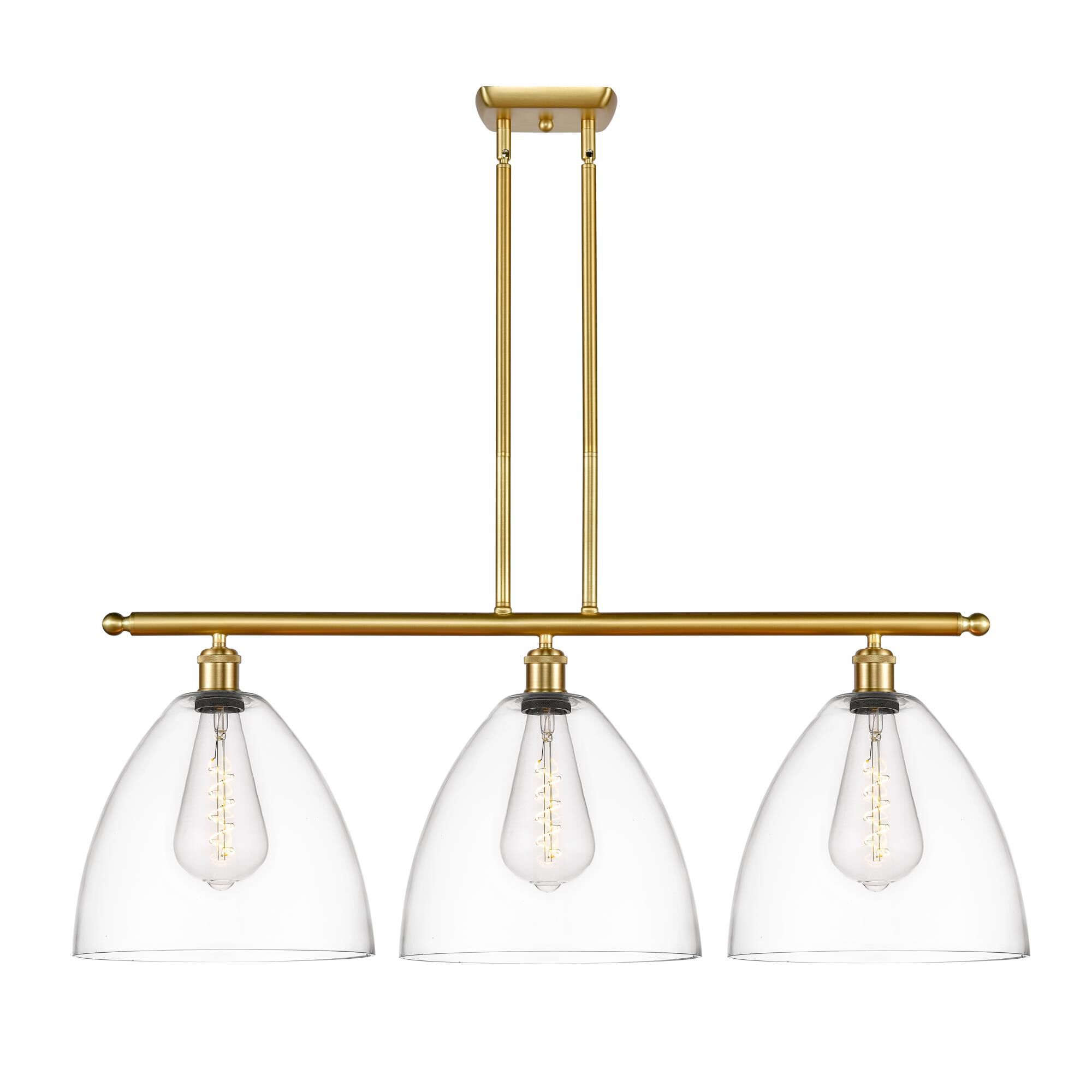 Bruno Marashlian Ballston Dome 38 Inch 3 Light Linear Suspension Light by Innovations Lighting