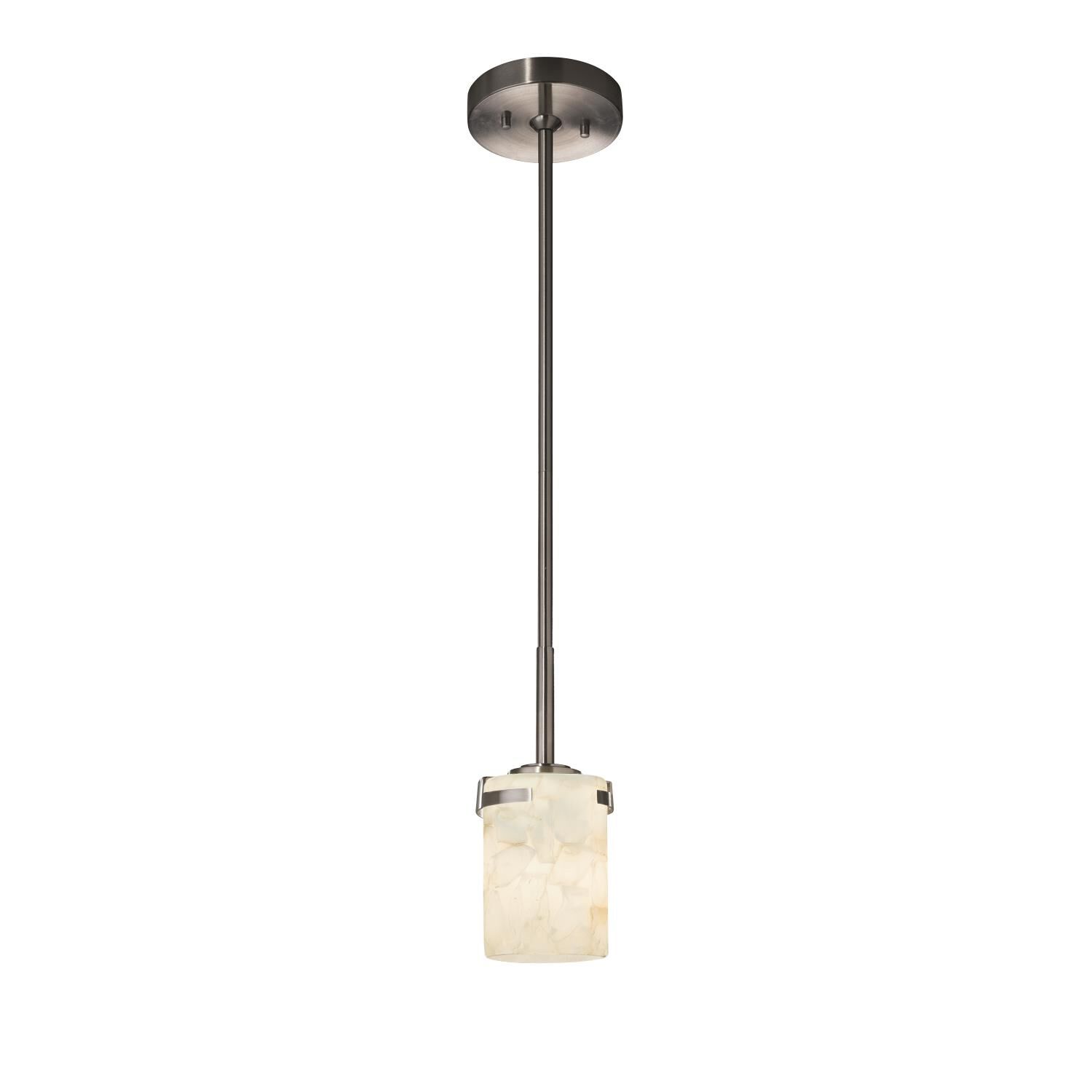 Alabaster Rocks 4 Inch Mini Pendant by Justice Design Group