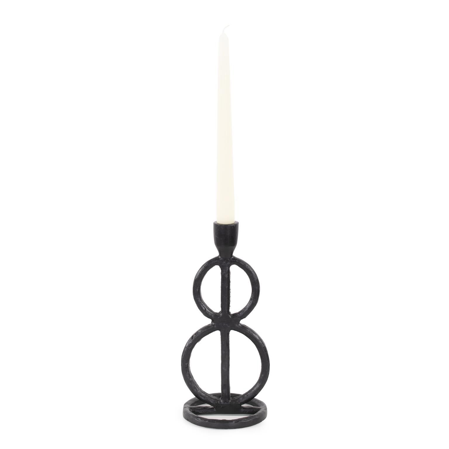 Double Circle Arman Candle Holder by Howard Elliott Collection