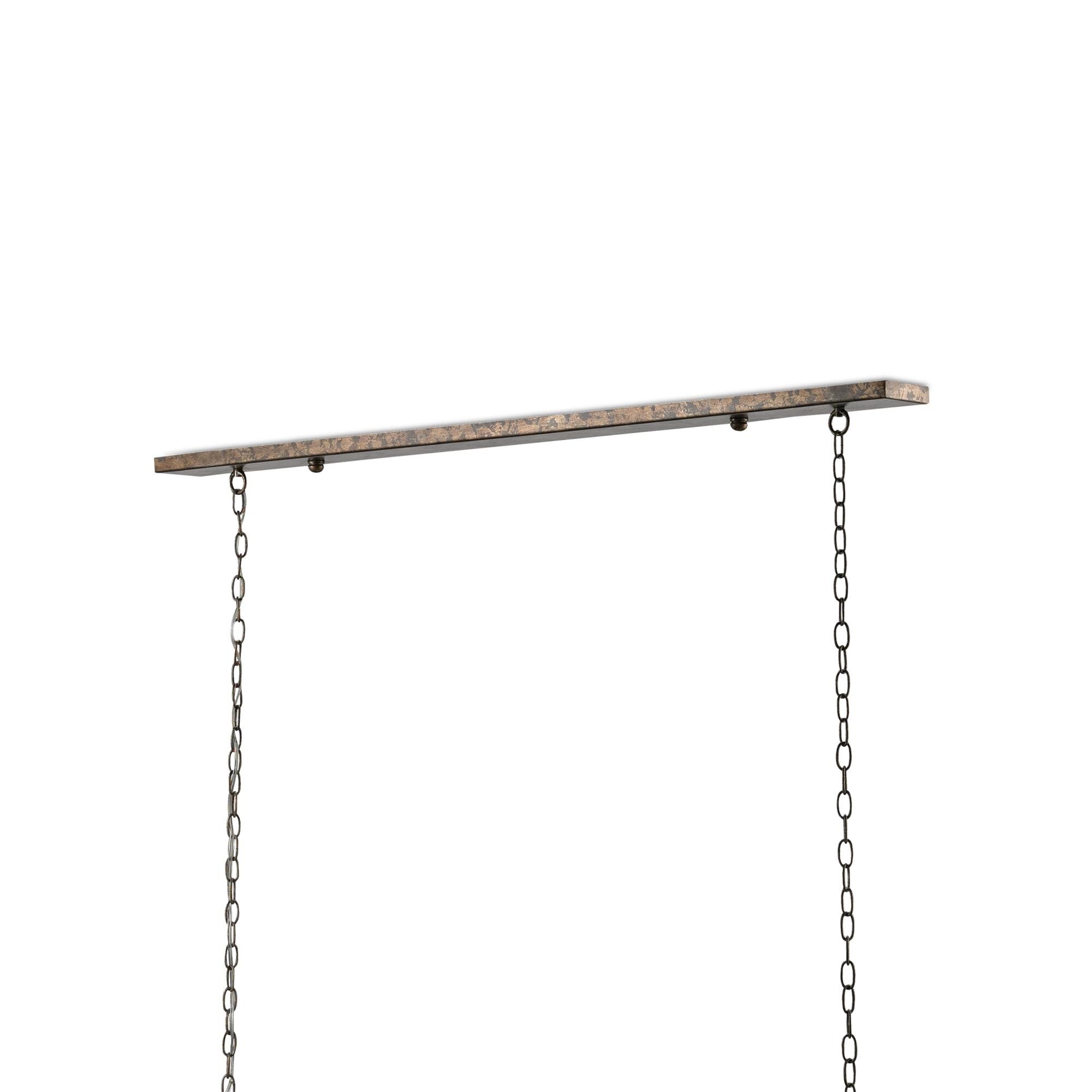 Maximus 64 Inch 7 Light Linear Suspension Light by Currey and Company