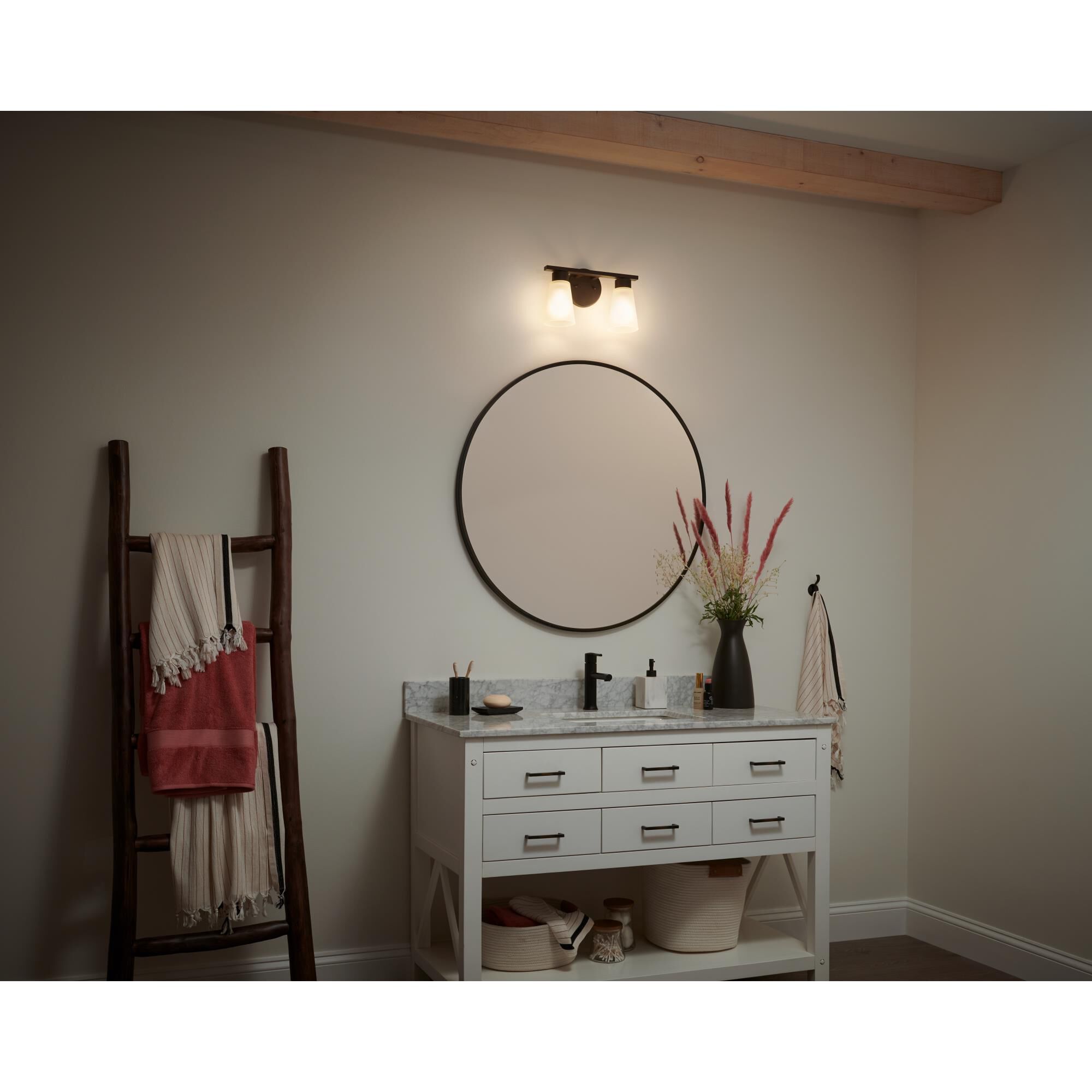 Stamos 13 Inch 2 Light Bath Vanity Light by Kichler Lighting
