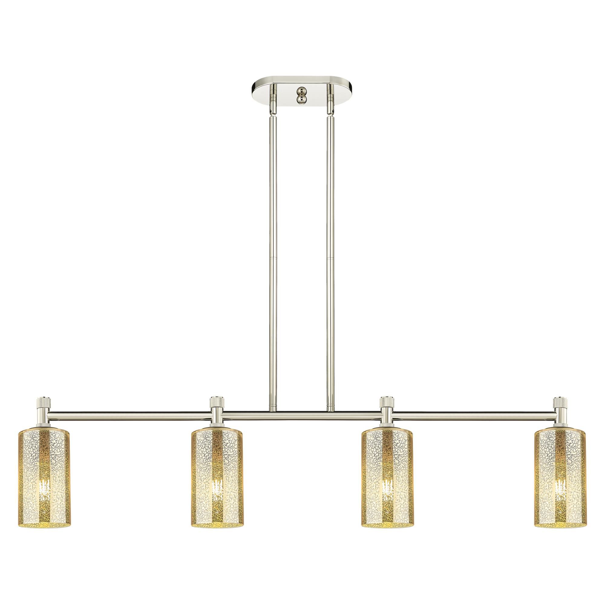 Shown in Polished Nickel finish and Mercury glass