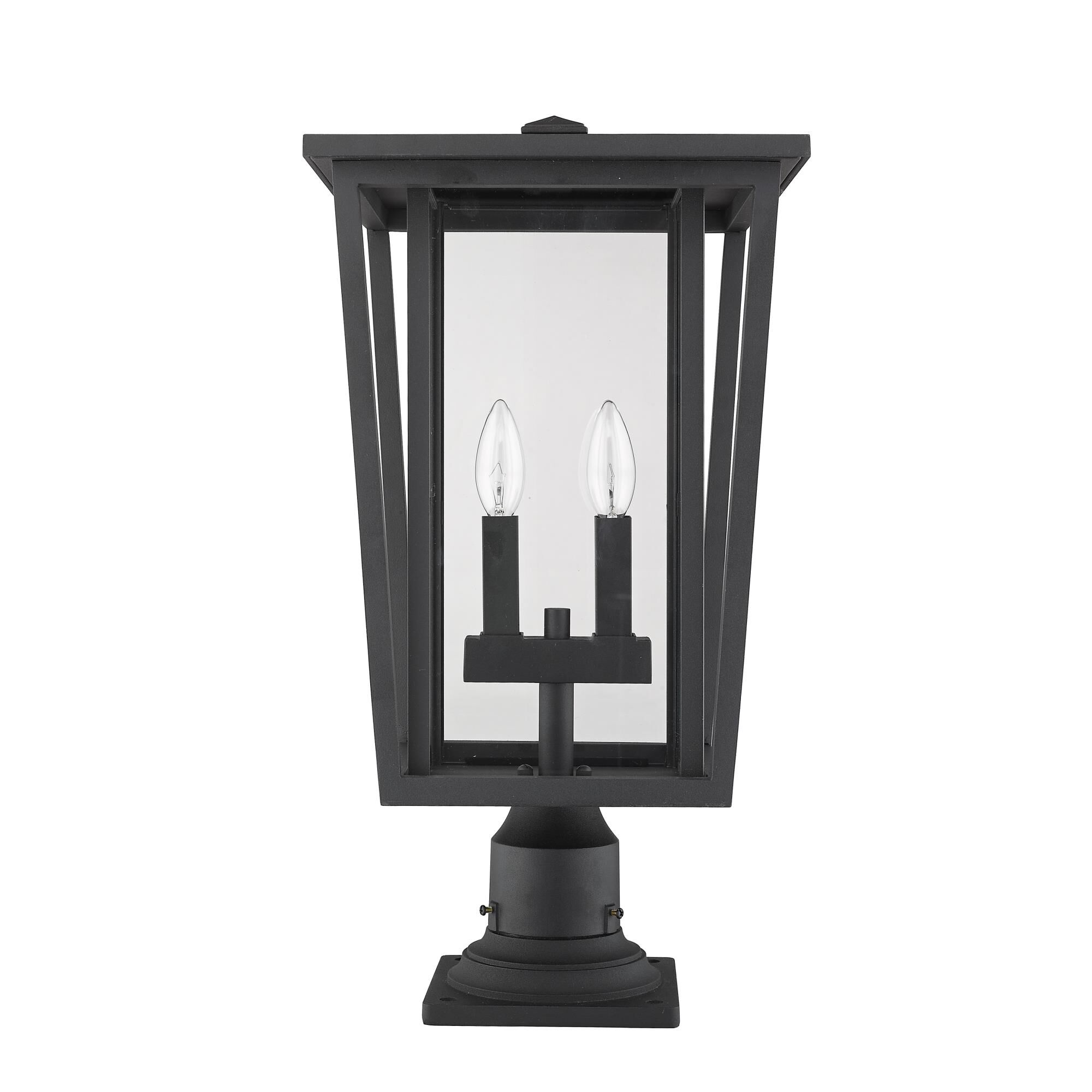 Seoul 21 Inch Tall 2 Light Outdoor Pier Lamp by Z-Lite