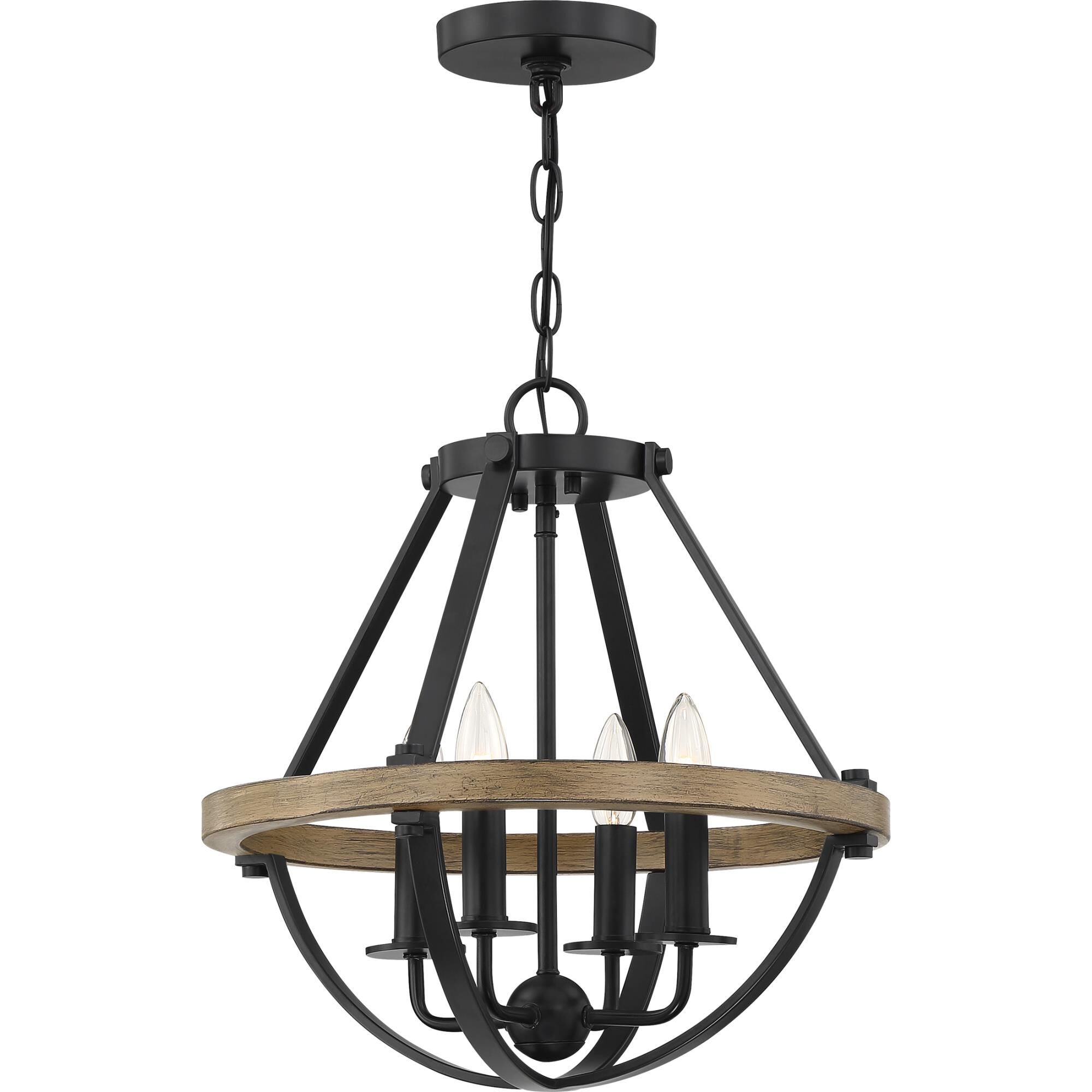 Bartlett 16 Inch 4 Light Mini Chandelier by Quoizel