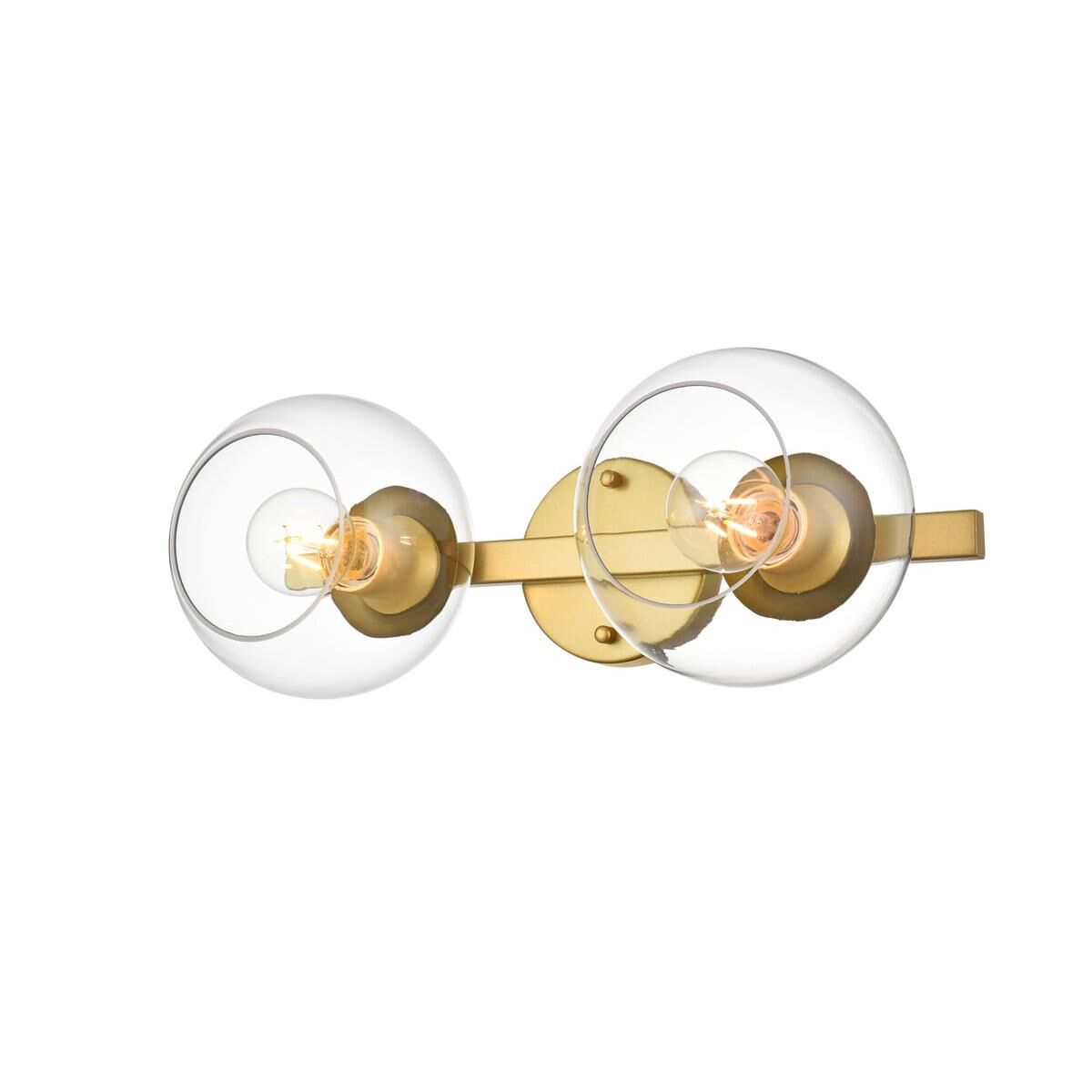 Rogelio 17 Inch 2 Light Bath Vanity Light by Elegant Lighting